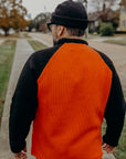Willow Wool Sweater, Orange / Black