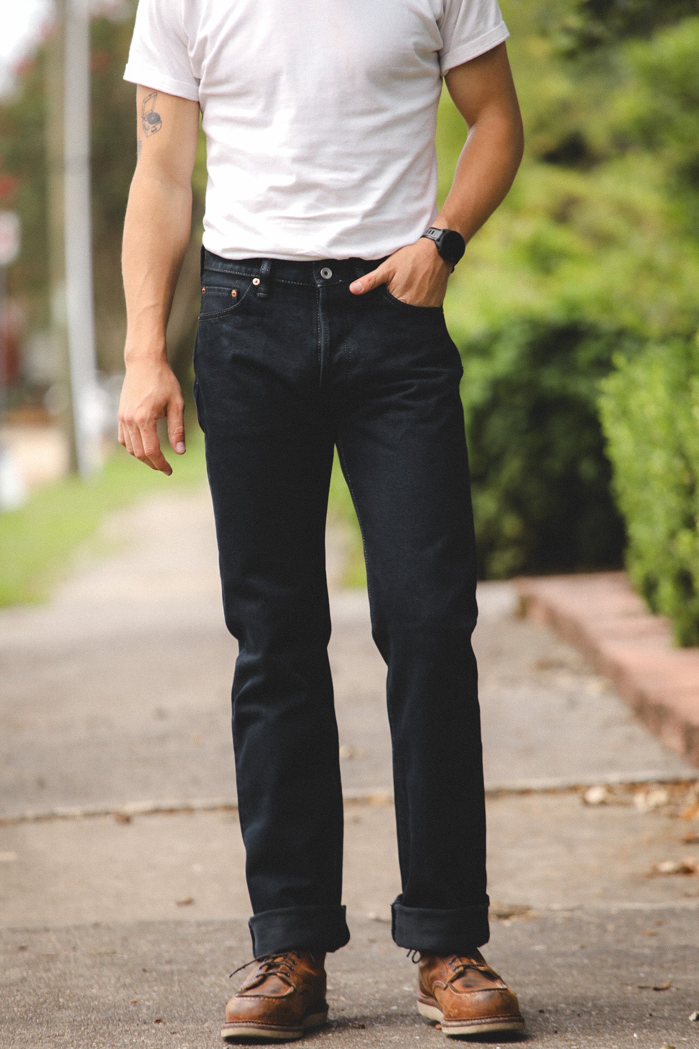 IH-634S-B Iron Heart 21oz Selvedge Denim Straight Cut Jeans 