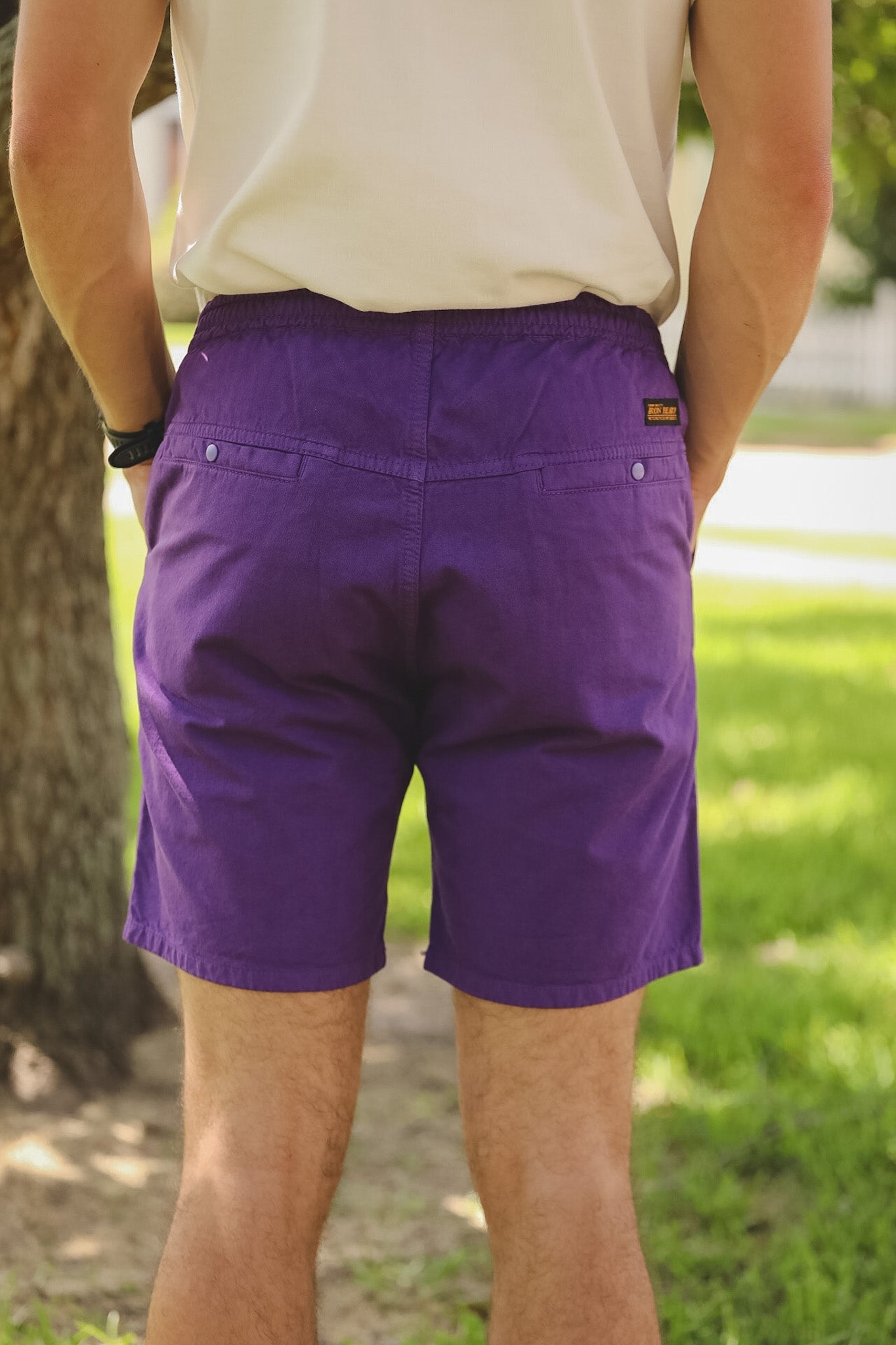 IH-729-PUR Iron Heart Cotton Easy Shorts -Purple