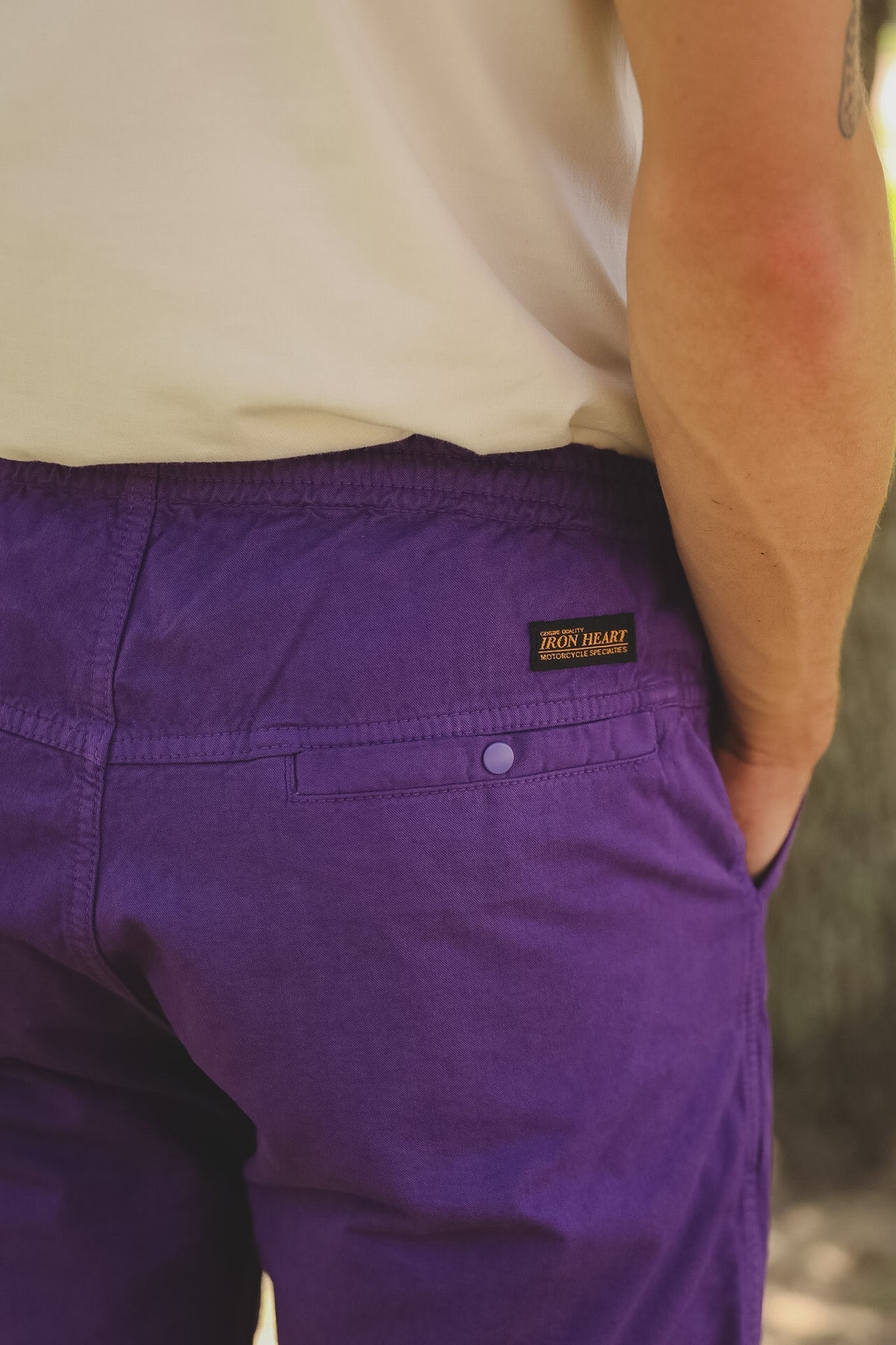 IH-729-PUR Iron Heart Cotton Easy Shorts -Purple