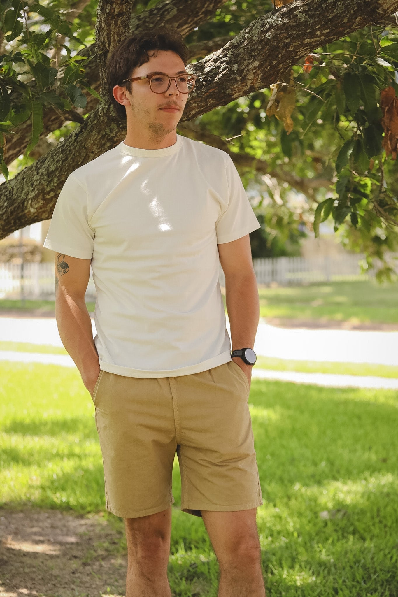 IH-729-KHA Iron Heart Cotton Easy Shorts -Khaki