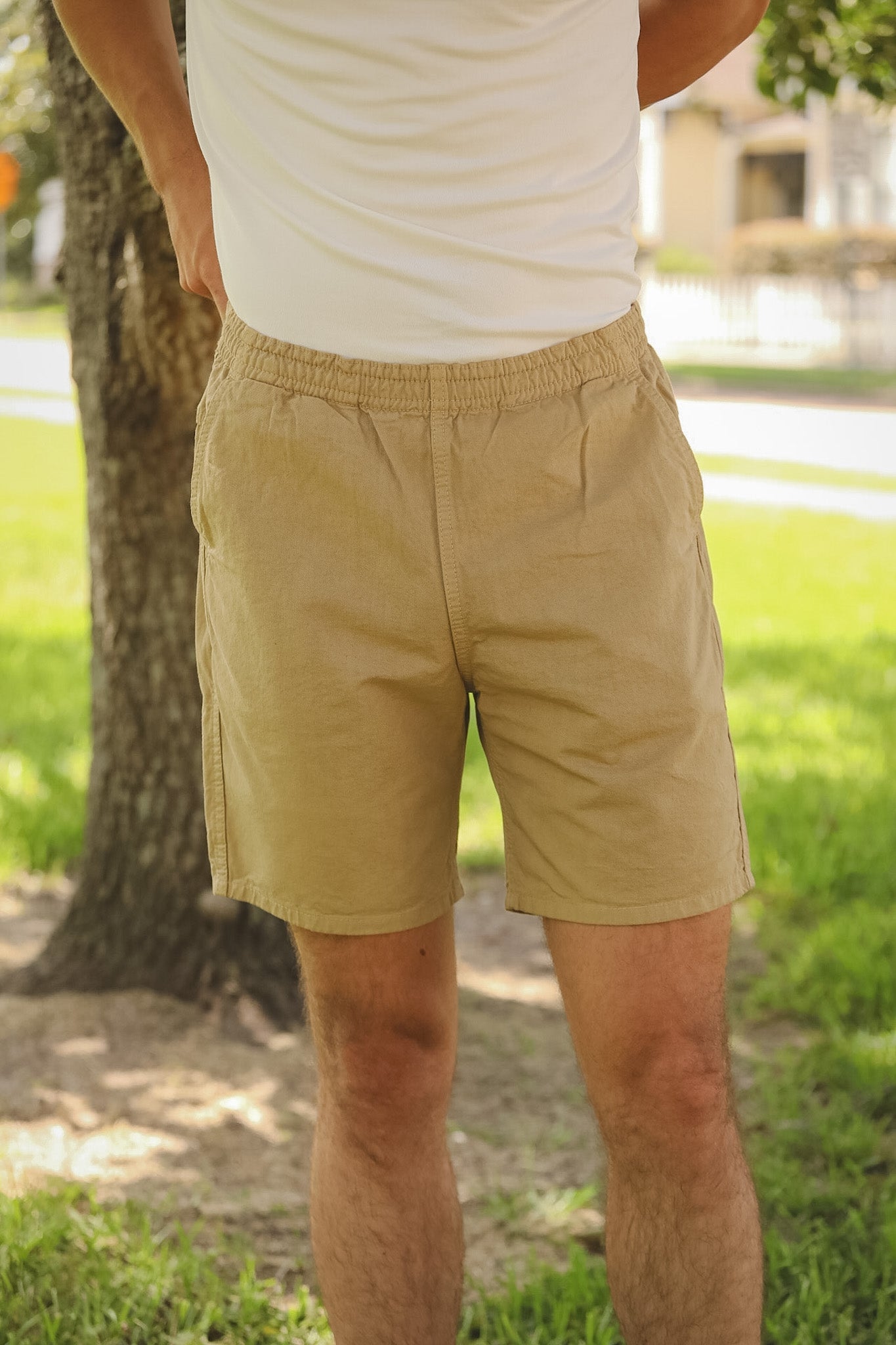 IH-729-KHA Iron Heart Cotton Easy Shorts -Khaki