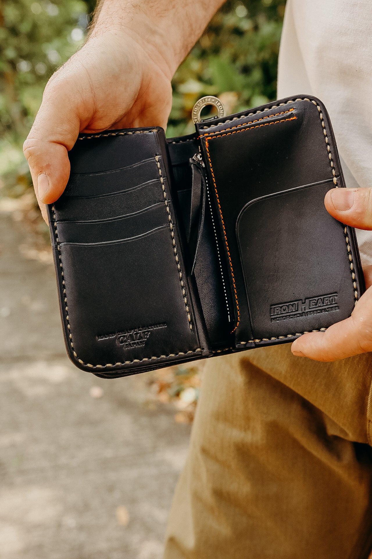 Medium Shell Cordovan Wallet - navy