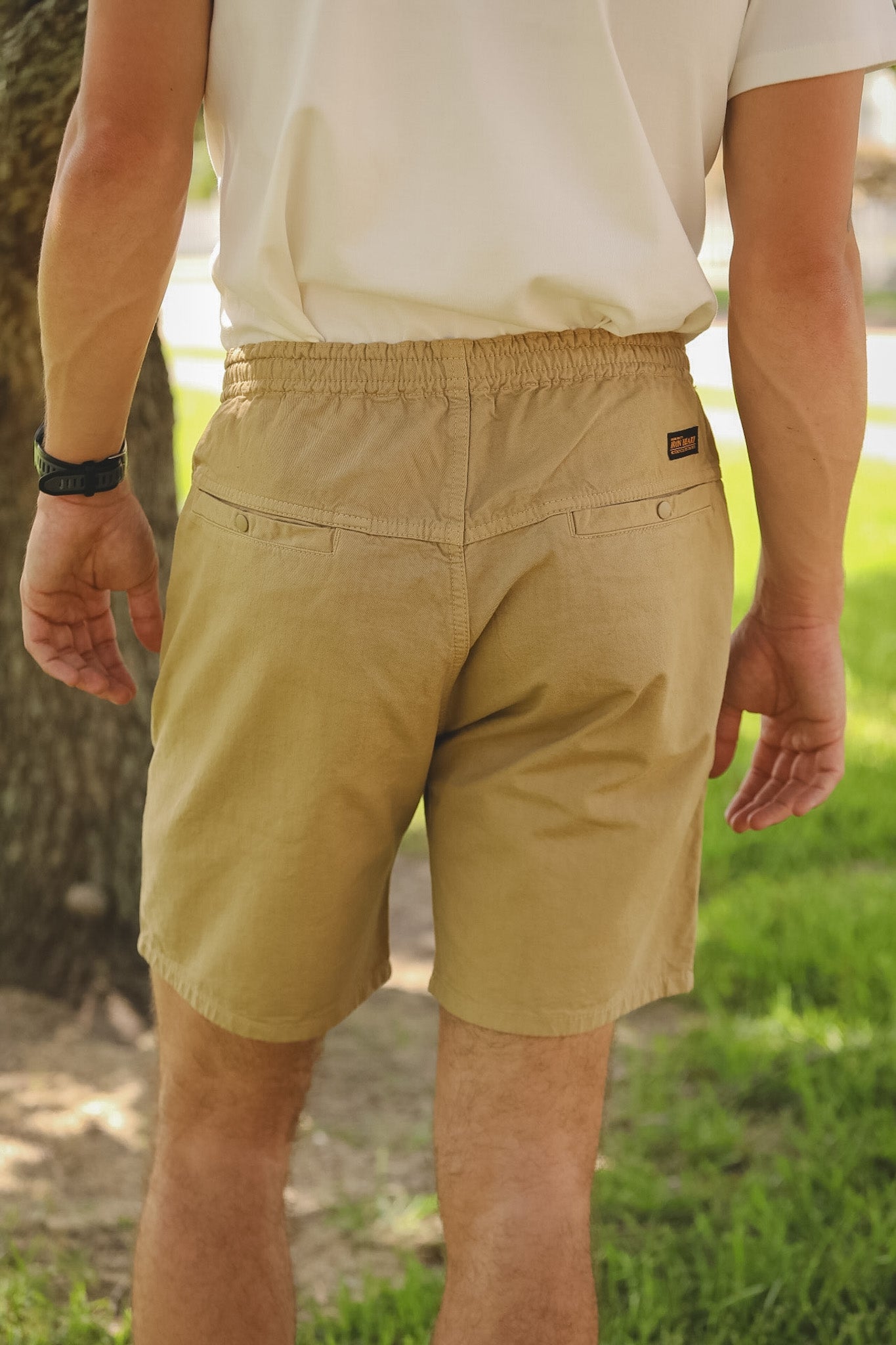 IH-729-KHA Iron Heart Cotton Easy Shorts -Khaki