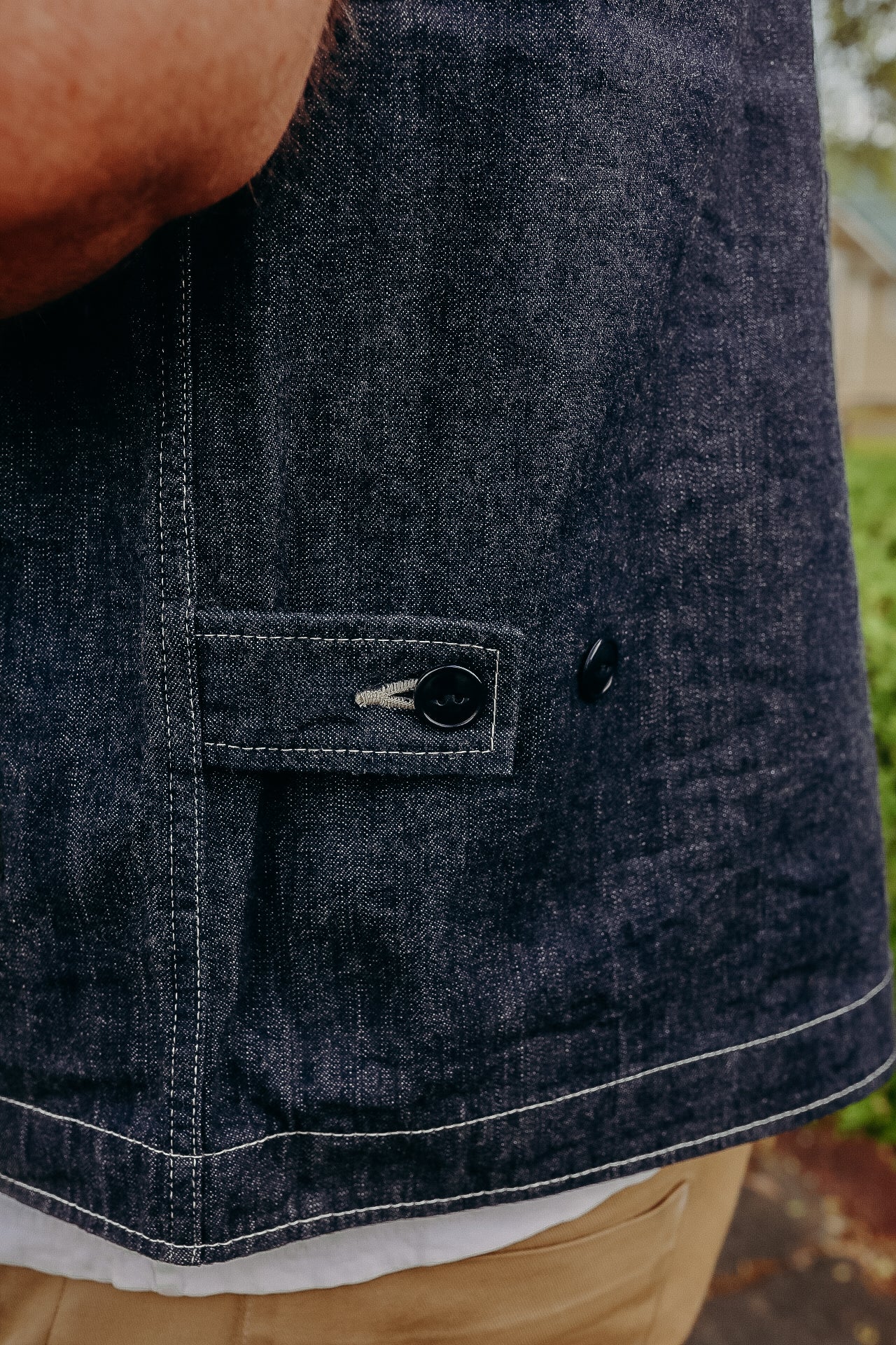 10oz Selvedge Denim Work Vest - Indigo IHV-48-IND
