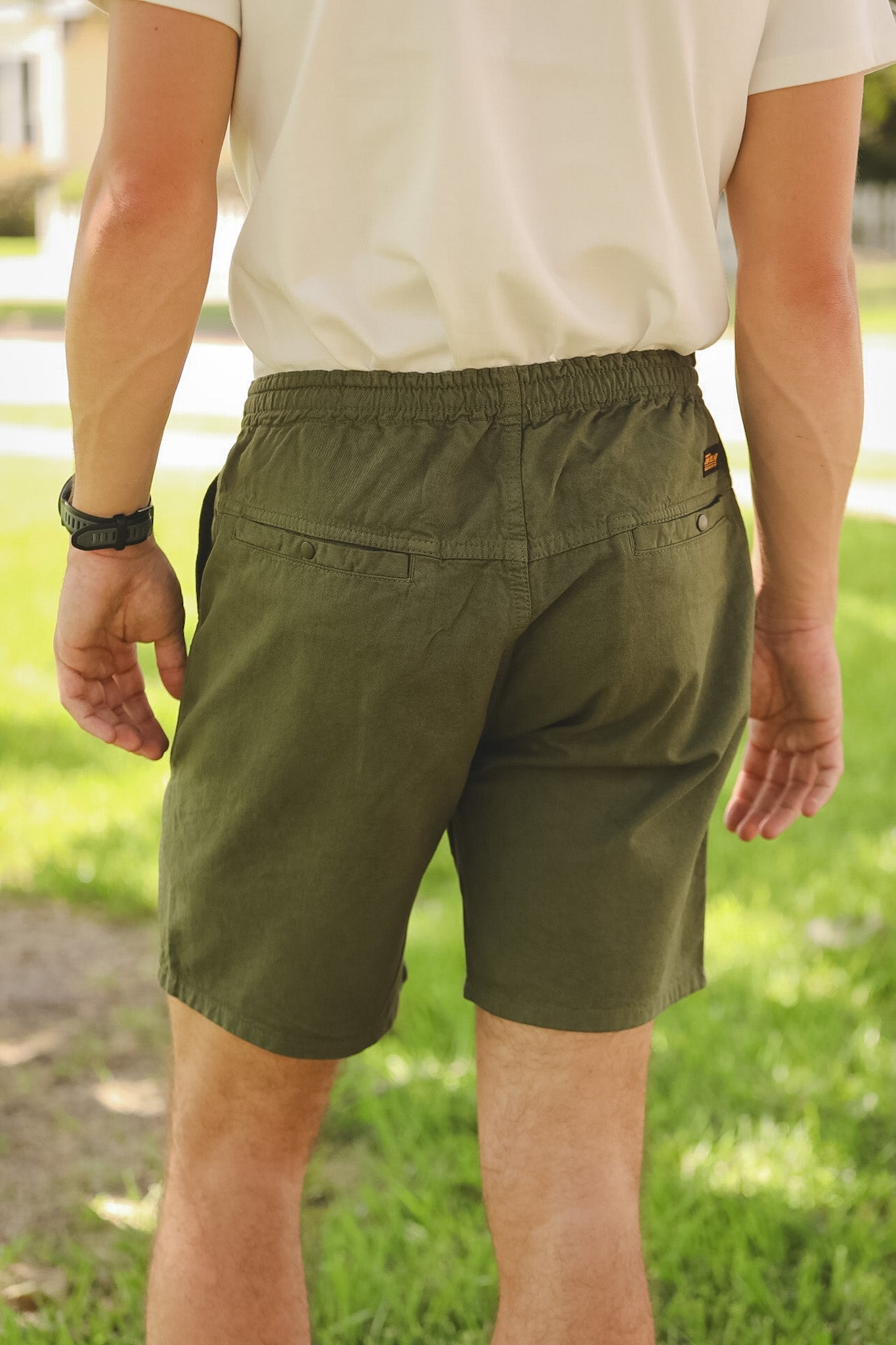 IH-729-OLV Iron Heart Cotton Easy Shorts - Olive
