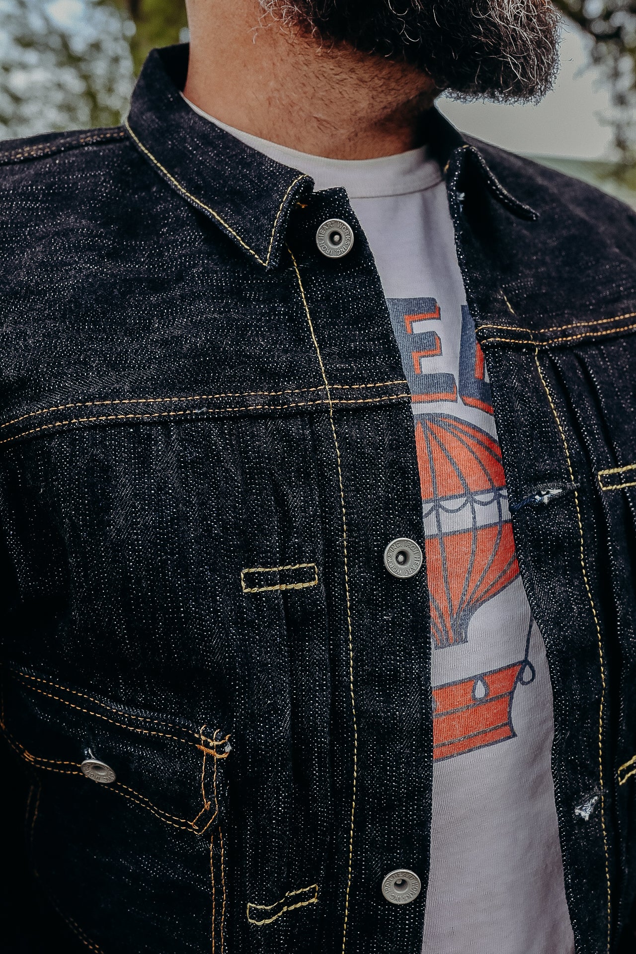 16oz Slubby Selvedge Denim Type II Jacket - Indigo IHJ-507