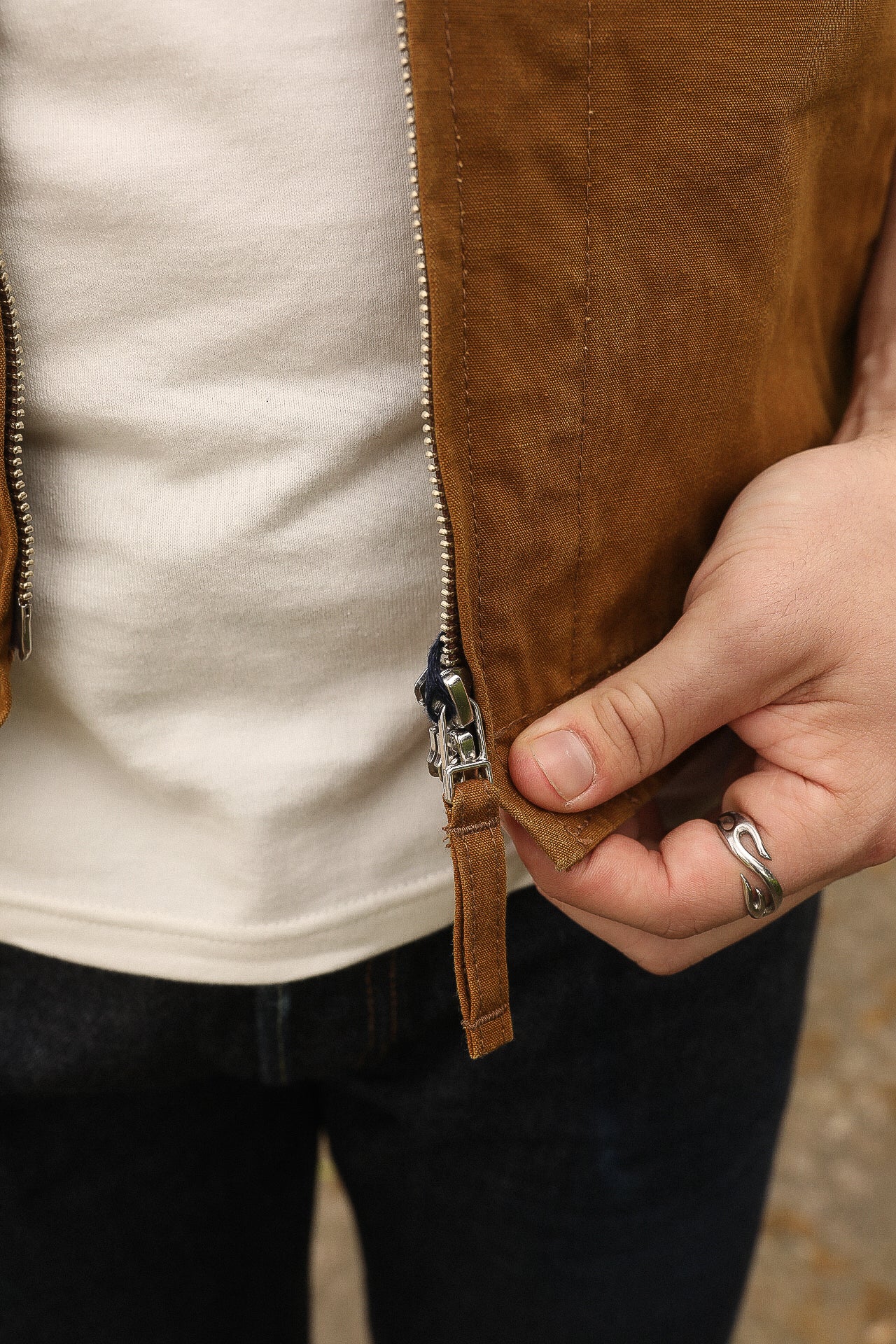 9oz Canvas Work Vest - Brown IHV-49-BRN