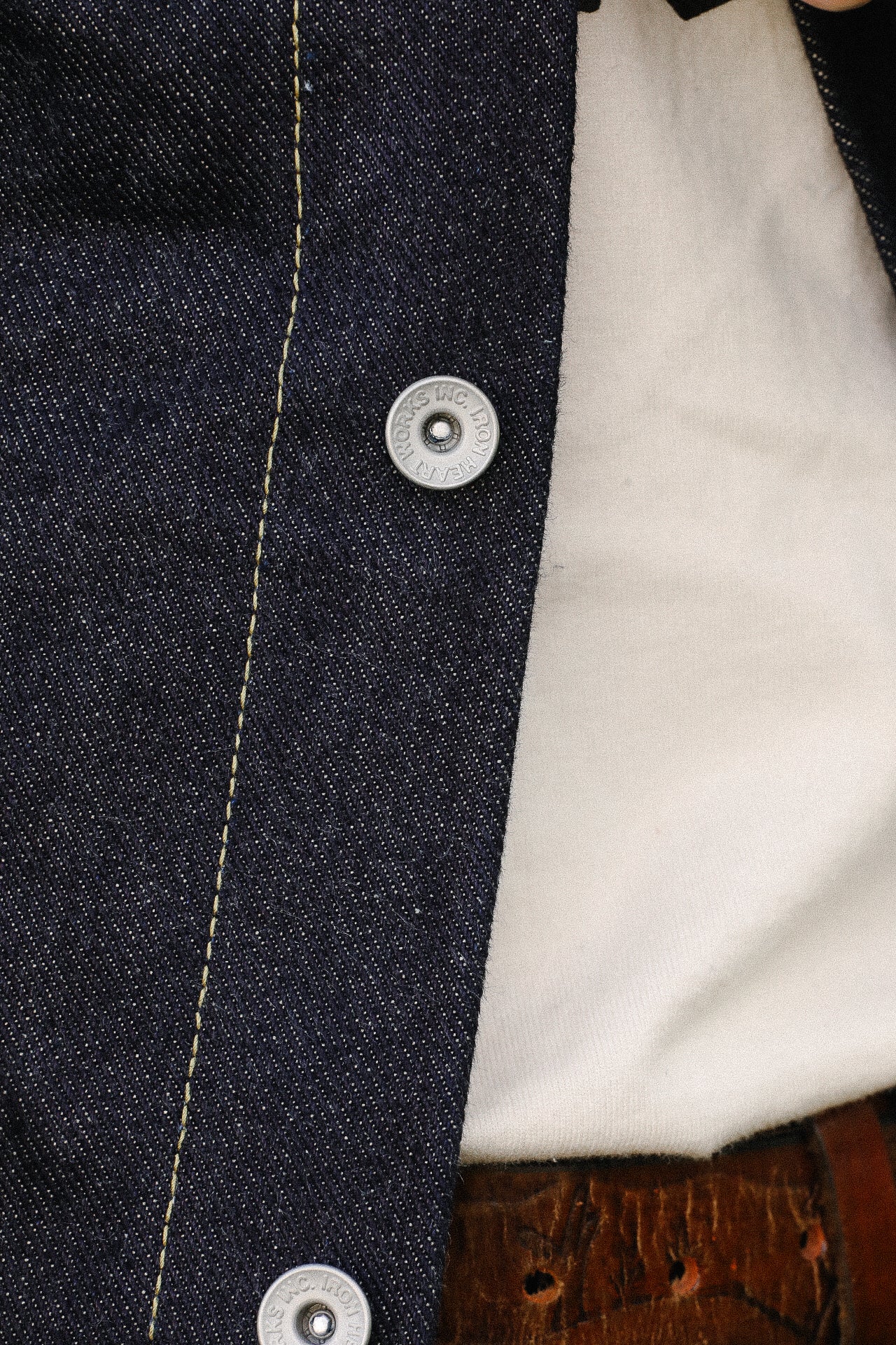 19oz Left-Hand Twill Selvedge Denim Type III Jacket - Indigo IH-526L