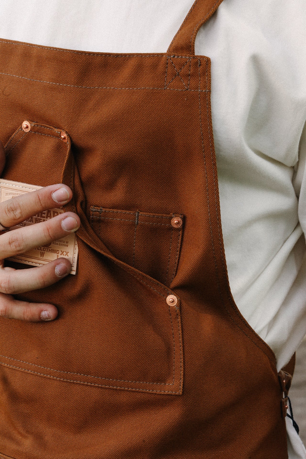 17oz Cotton Duck Apron - Brown IHG-057-BRN