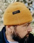 Wool Knit Watch Cap- Old Gold