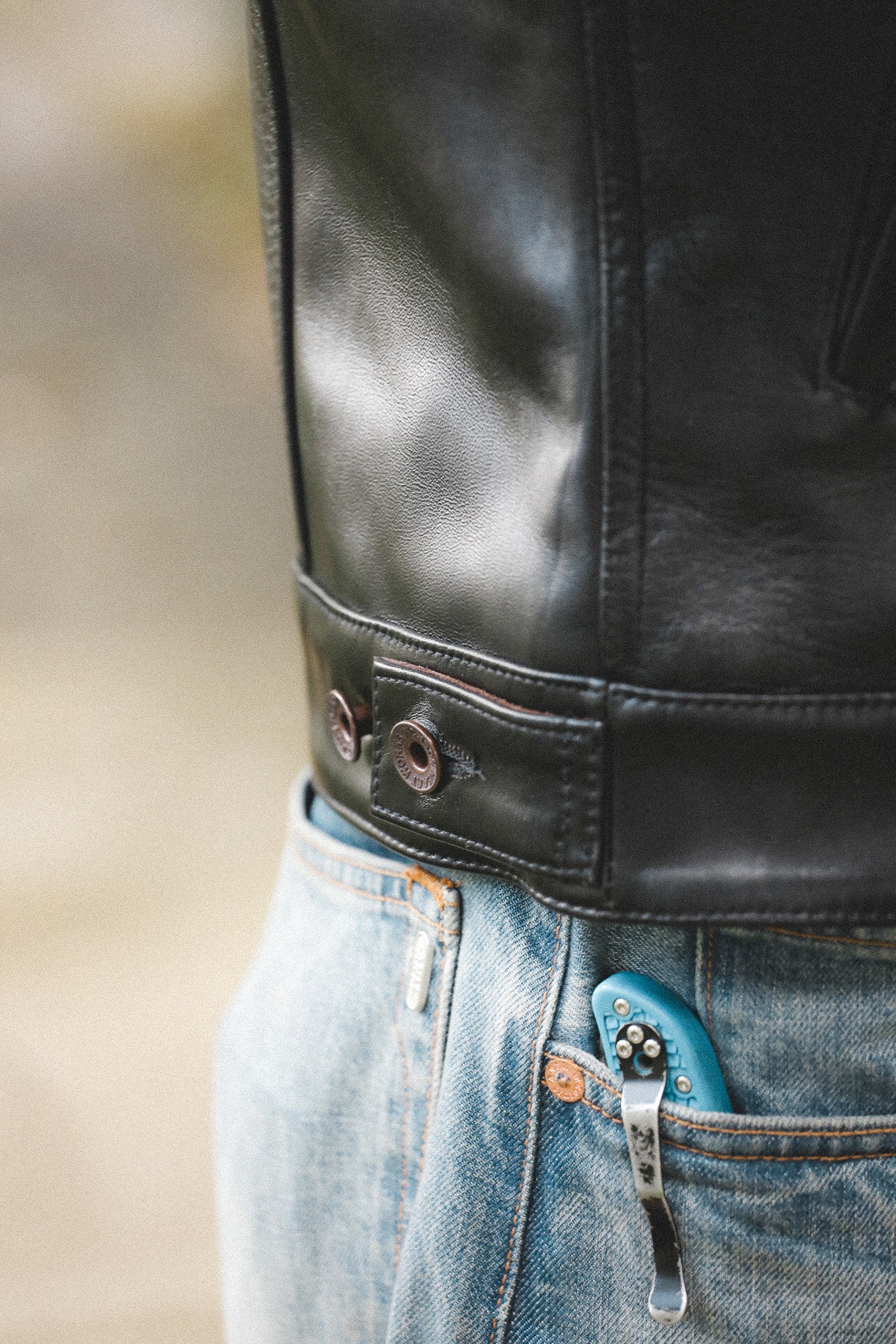 IHJ-64-BLK Iron Heart Japanese Horsehide Modified Type III Jacket