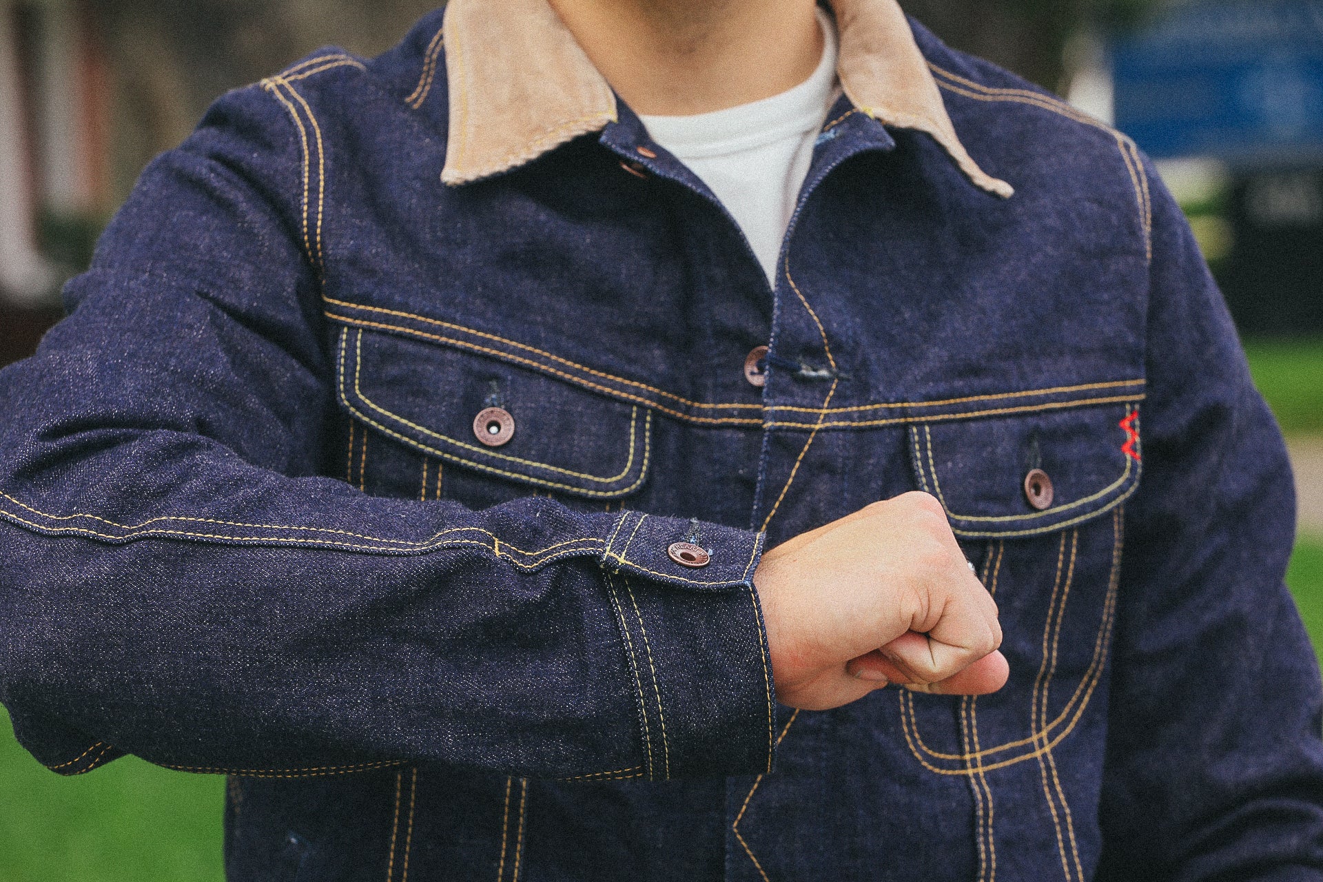 18oz Selvedge Denim Storm Rider Jacket - Indigo IH-101J-SR – Iron