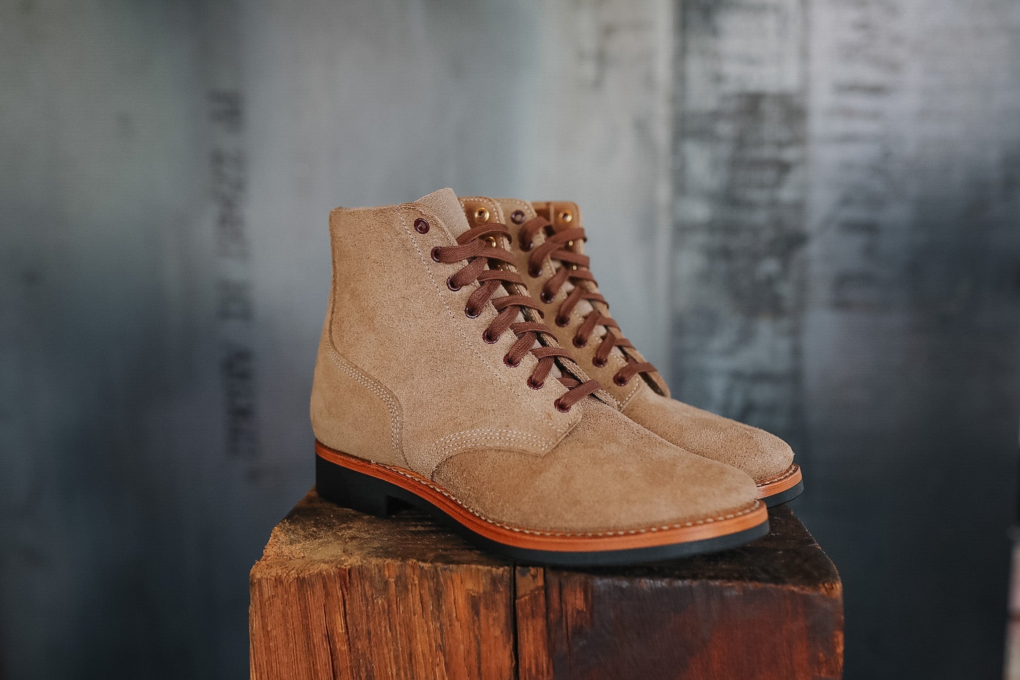 John Lofgren US Navy N-1 Field Shoes Boondockers- Natural CXL