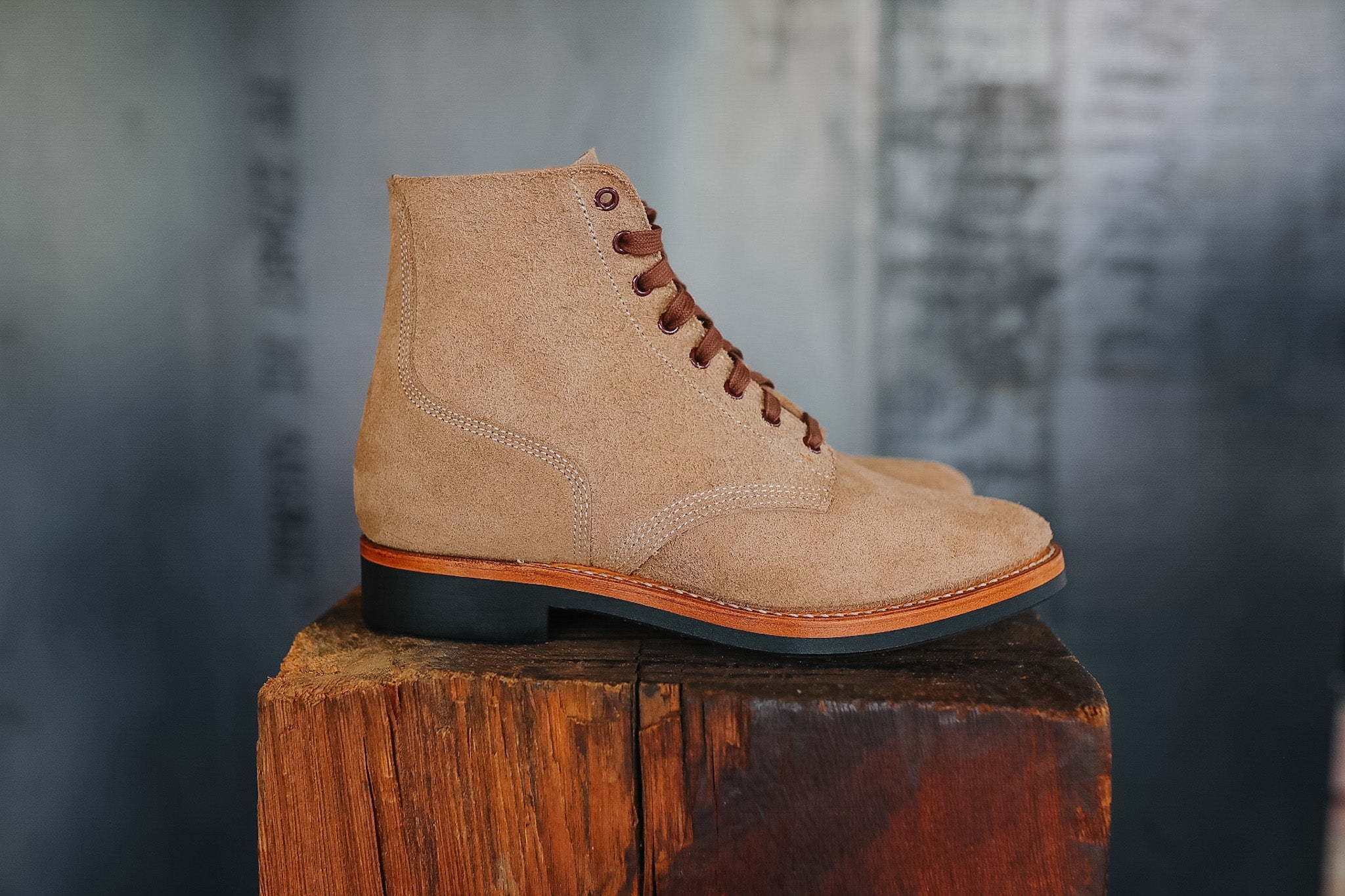 John Lofgren US Navy N-1 Field Shoes Boondockers- Natural CXL