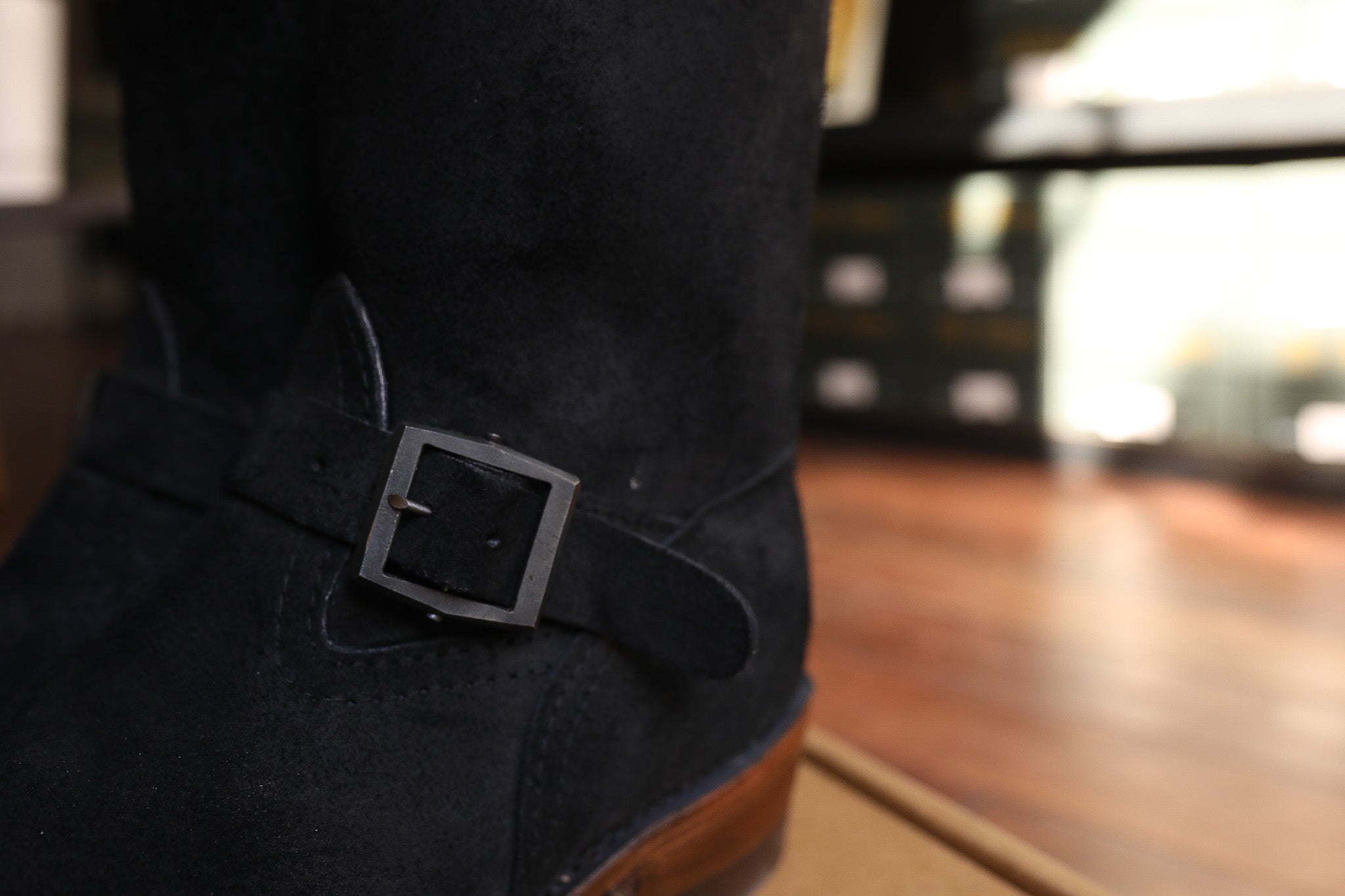 Wesco X ISP Boss Engineer Boot- Black Roughout – Iron Shop