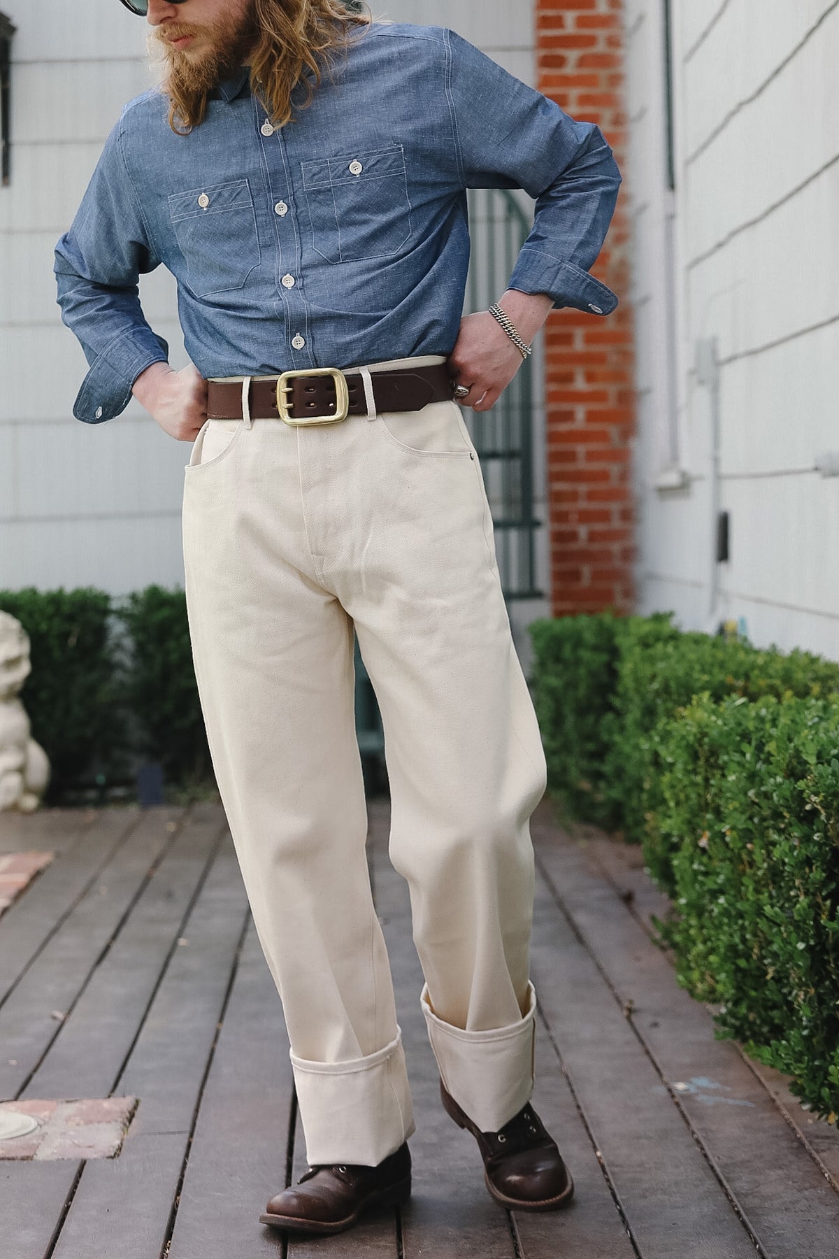 Freenote Cloth Modesto Straight Cut- 14oz Ecru Denim – Iron Shop Provisions