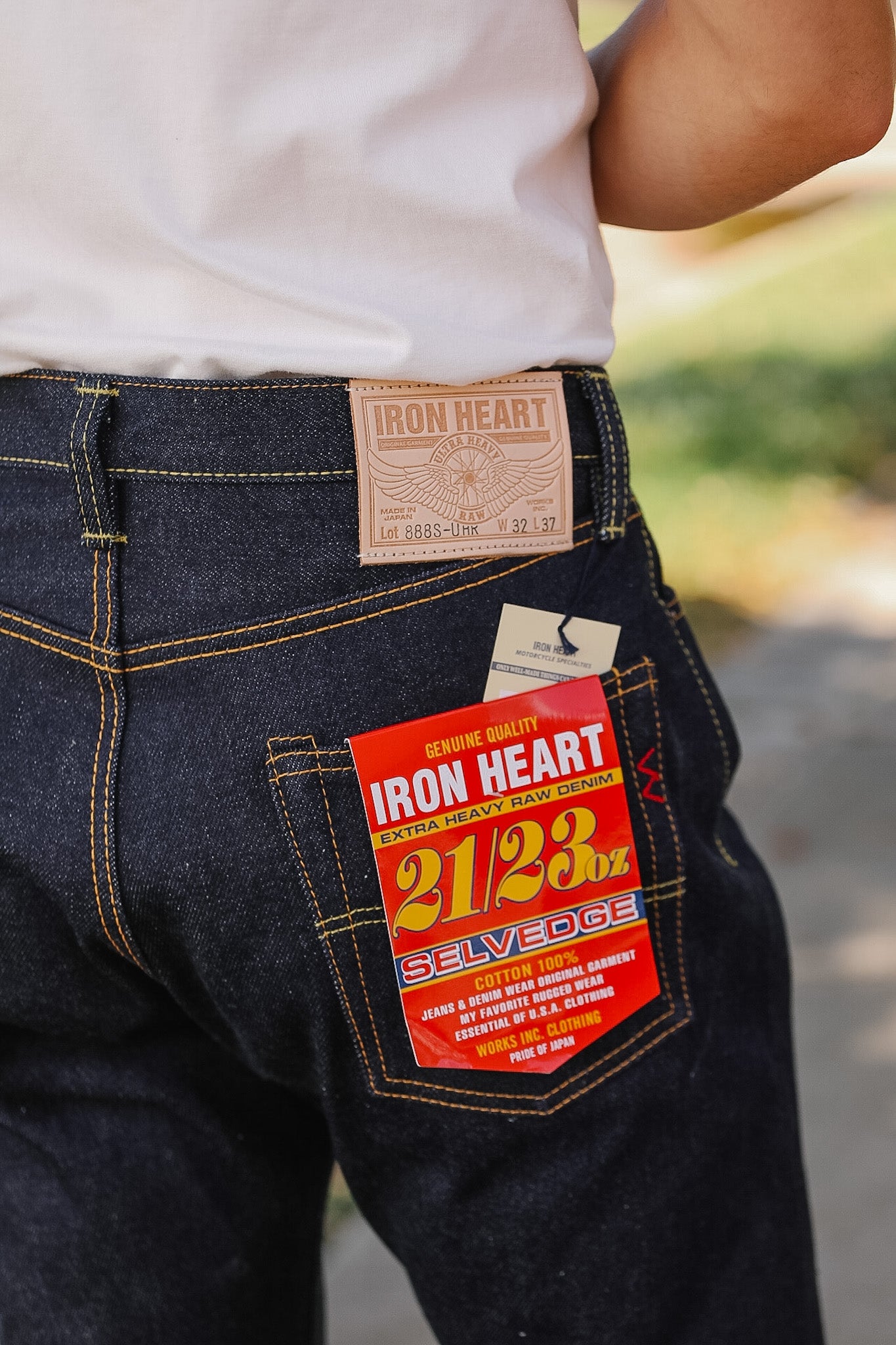 IH-888S-UHR Iron Heart 21/23oz Ultra Heavy Raw Selvedge Denim