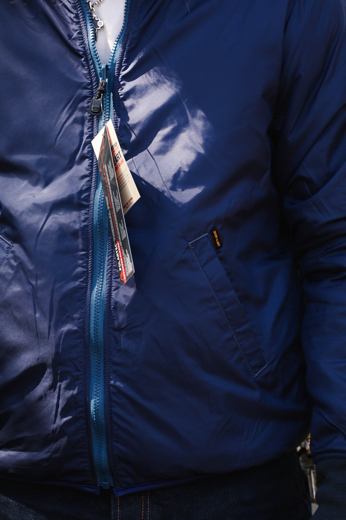 IHJ-157-NAV Iron Heart Reversible Fleece Jacket - Navy – Iron Shop