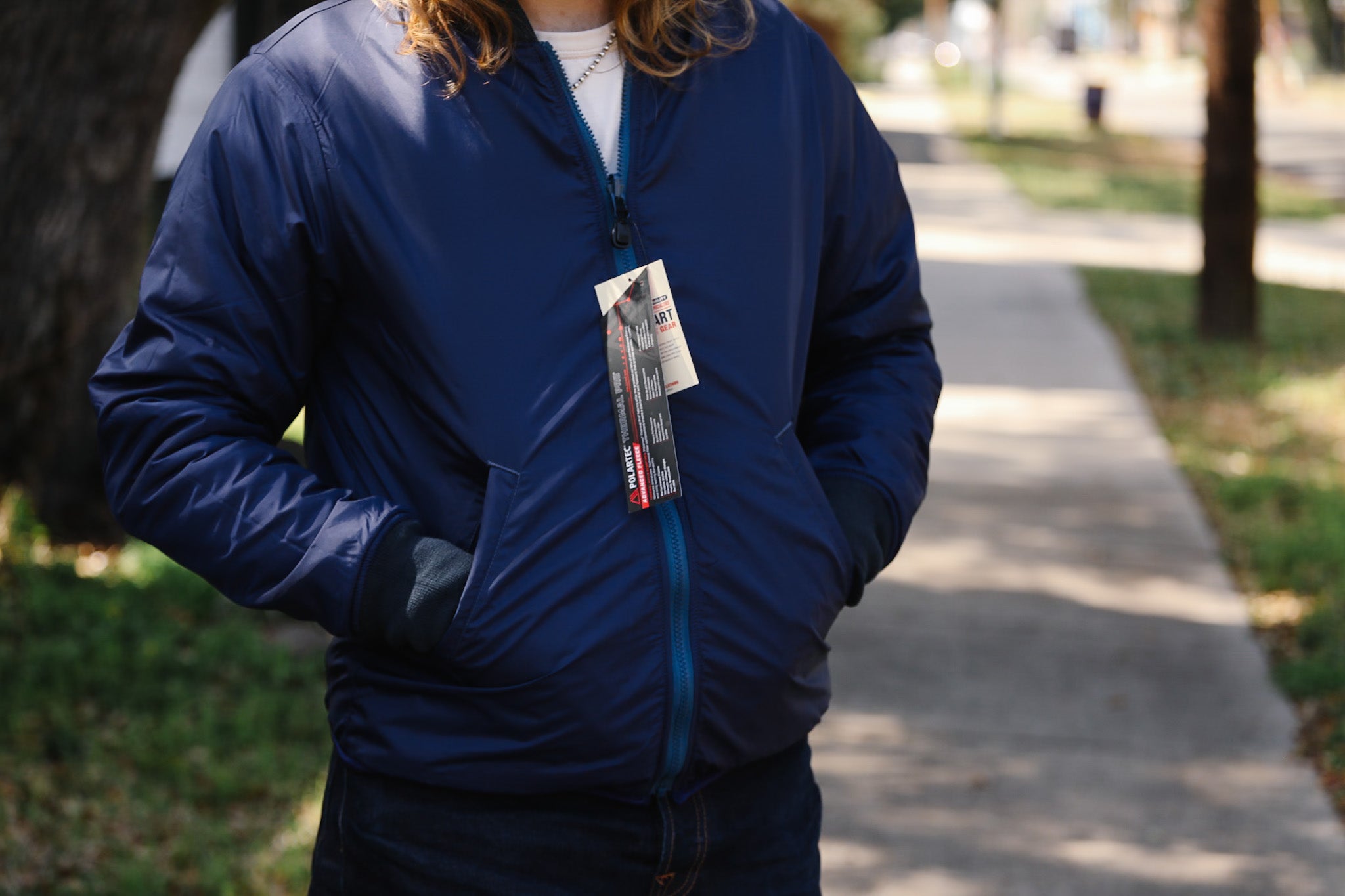 IHJ-157-NAV Iron Heart Reversible Fleece Jacket - Navy – Iron Shop