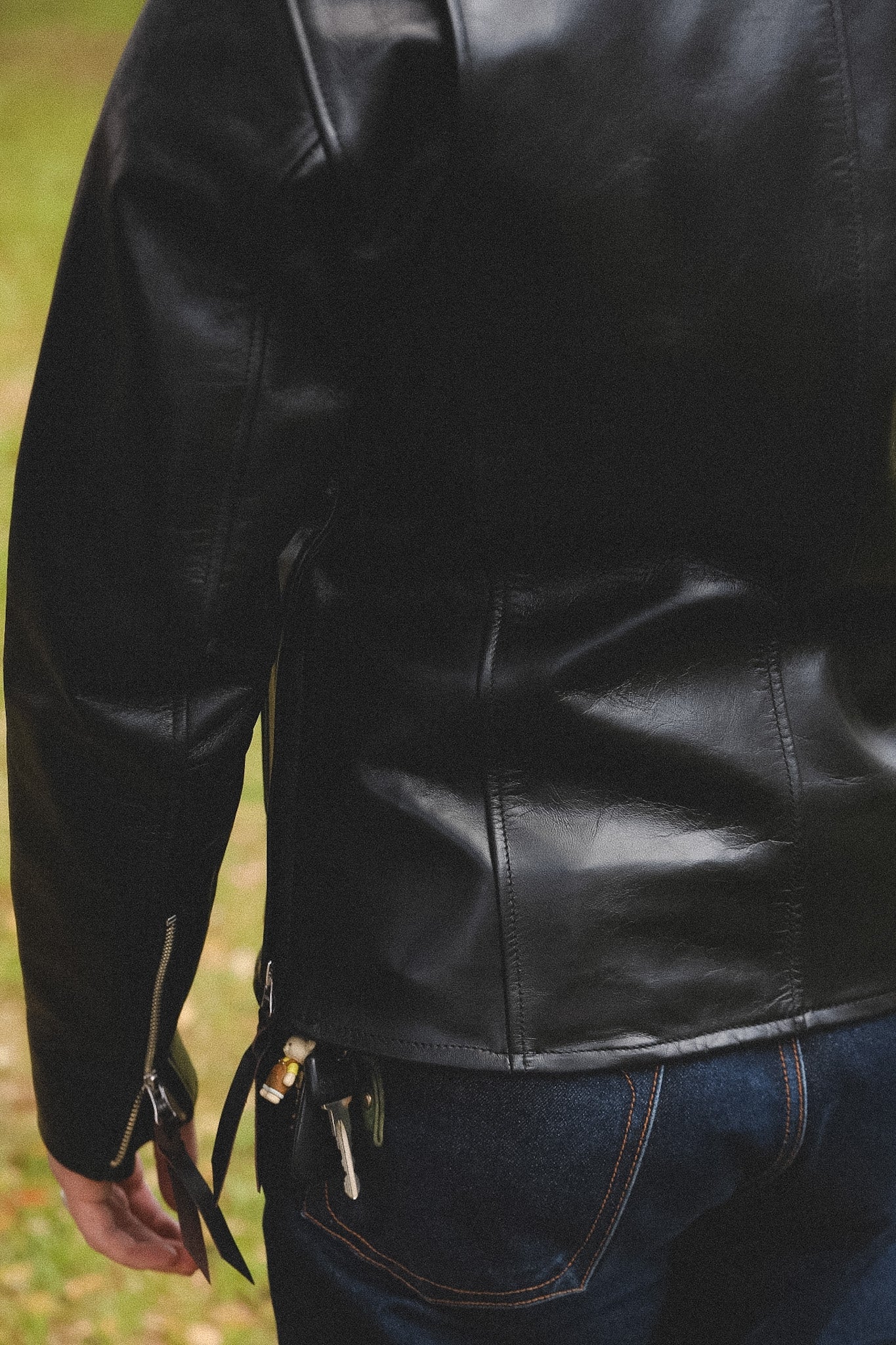 IHJ-54-BLK Iron Heart Japanese Horsehide Rider's Jacket with