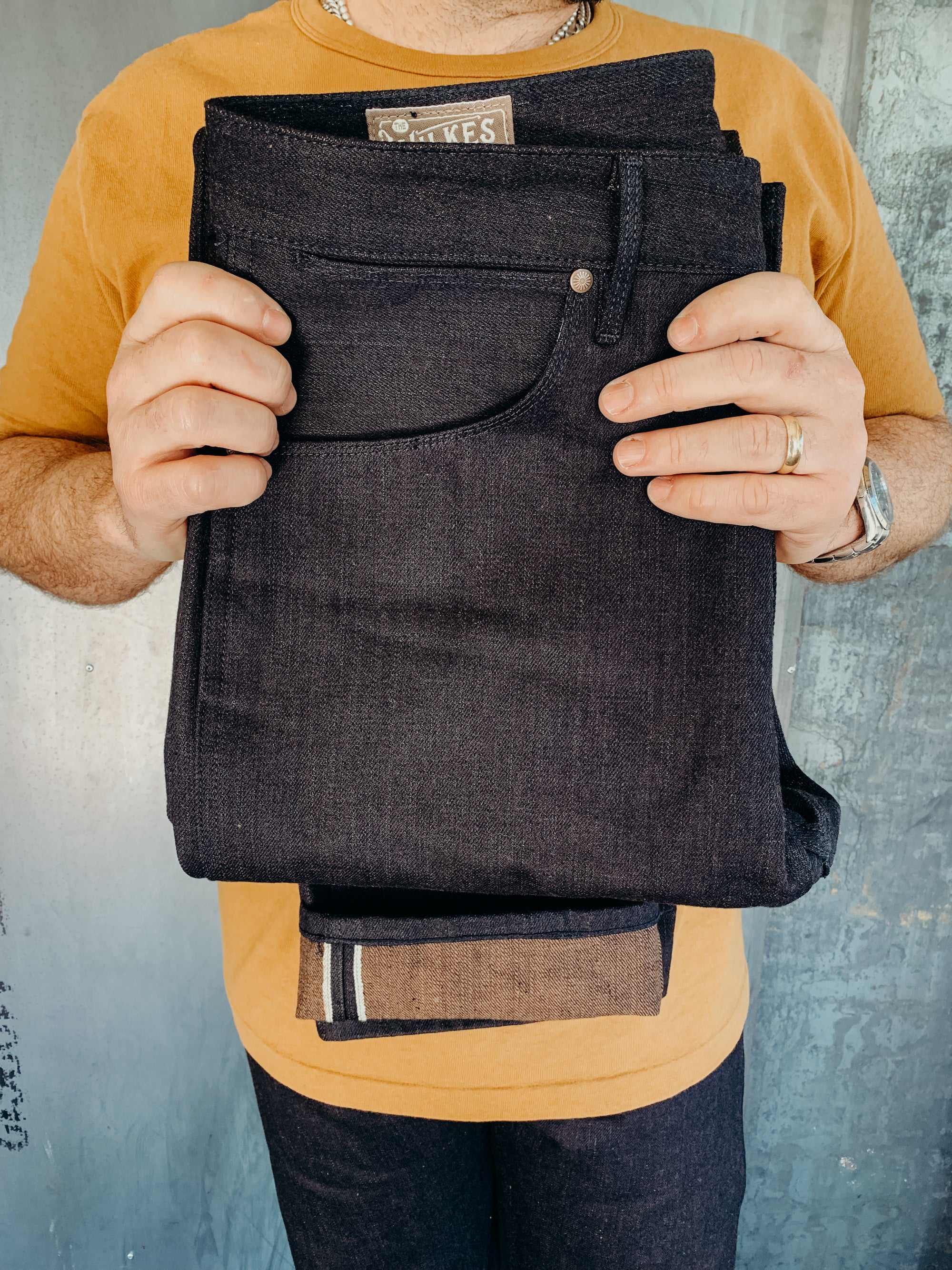 Wilkes Western Cut- 16oz Blue/Brown