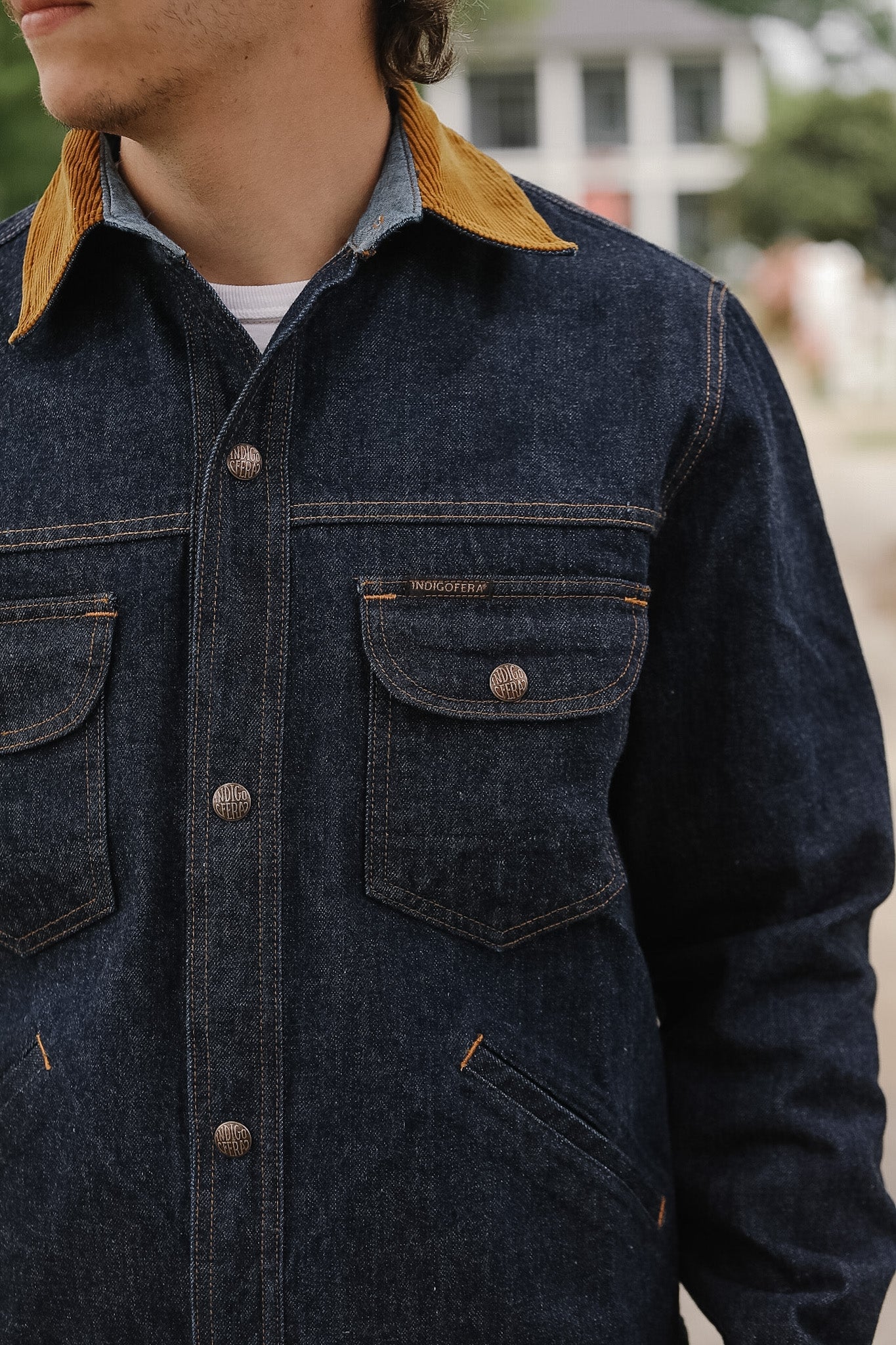 Indigofera Fargo Quarter Jacket- Vintage 70s Denim/ Soaked – Iron
