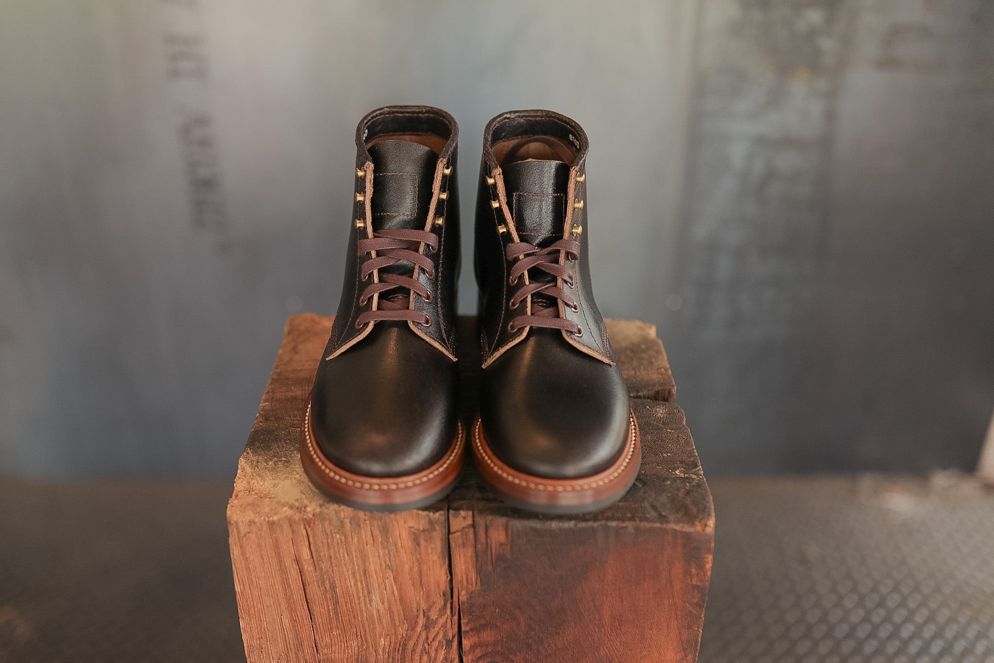 LK-040 John Lofgren El Capitan Boots- Dark Brownn Horween Waxed