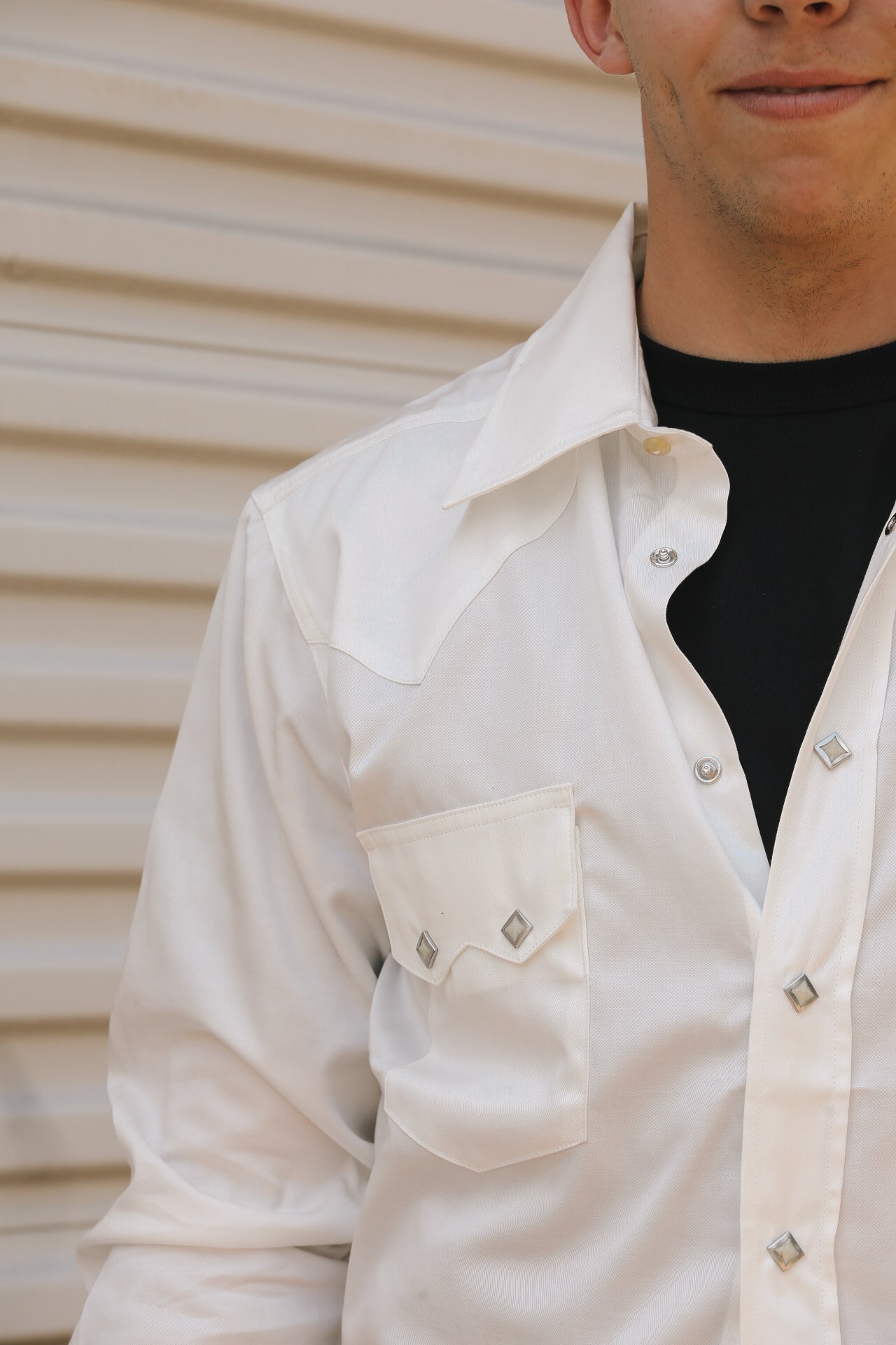 Lindell Tencel/ Cotton Shirt- White