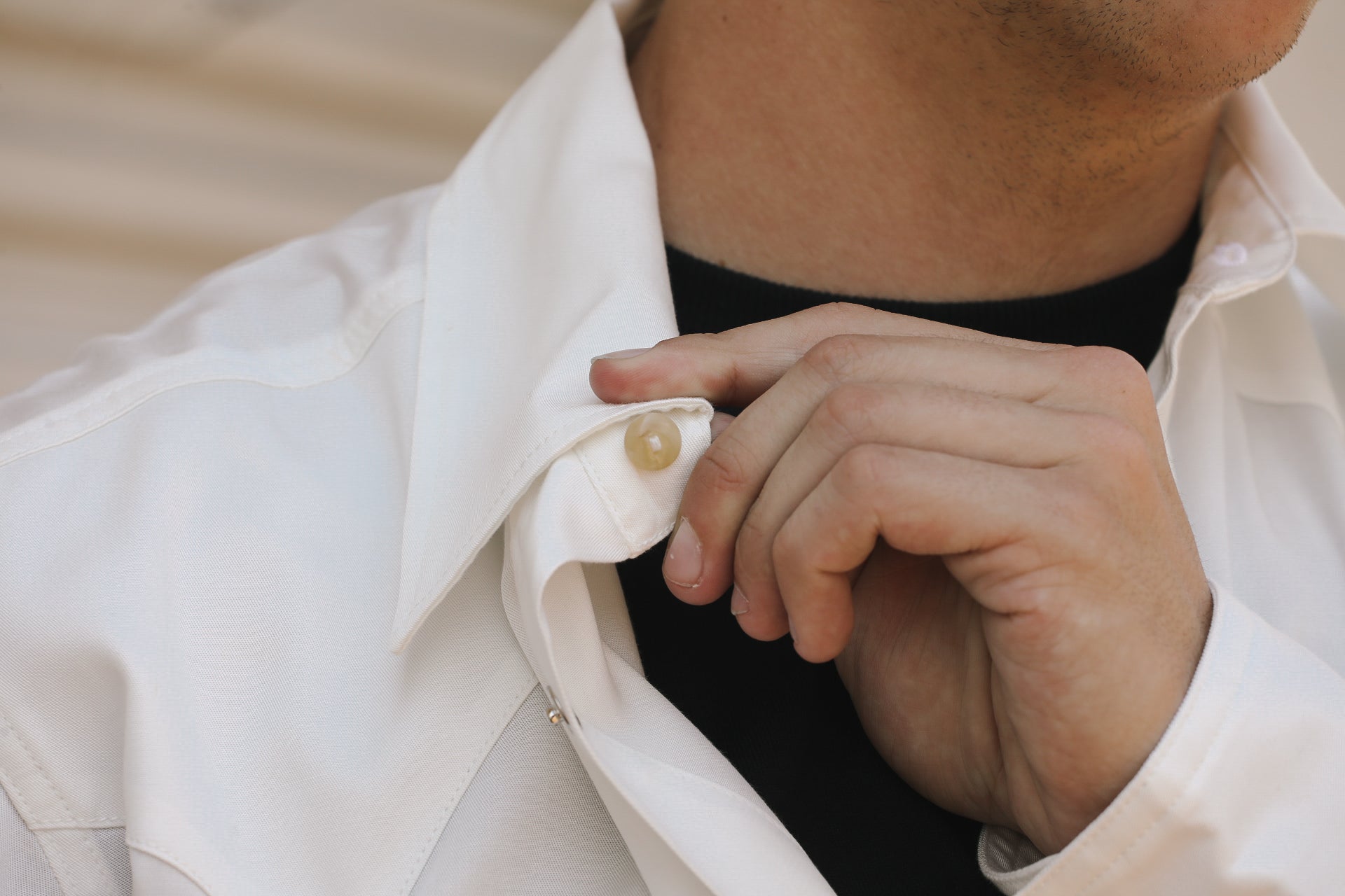 Lindell Tencel/ Cotton Shirt- White