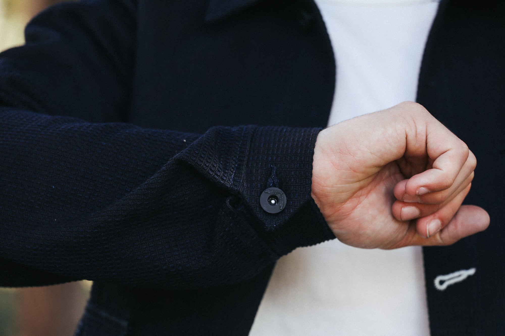 Ranger Jacket- Indigo Sashiko Waffle