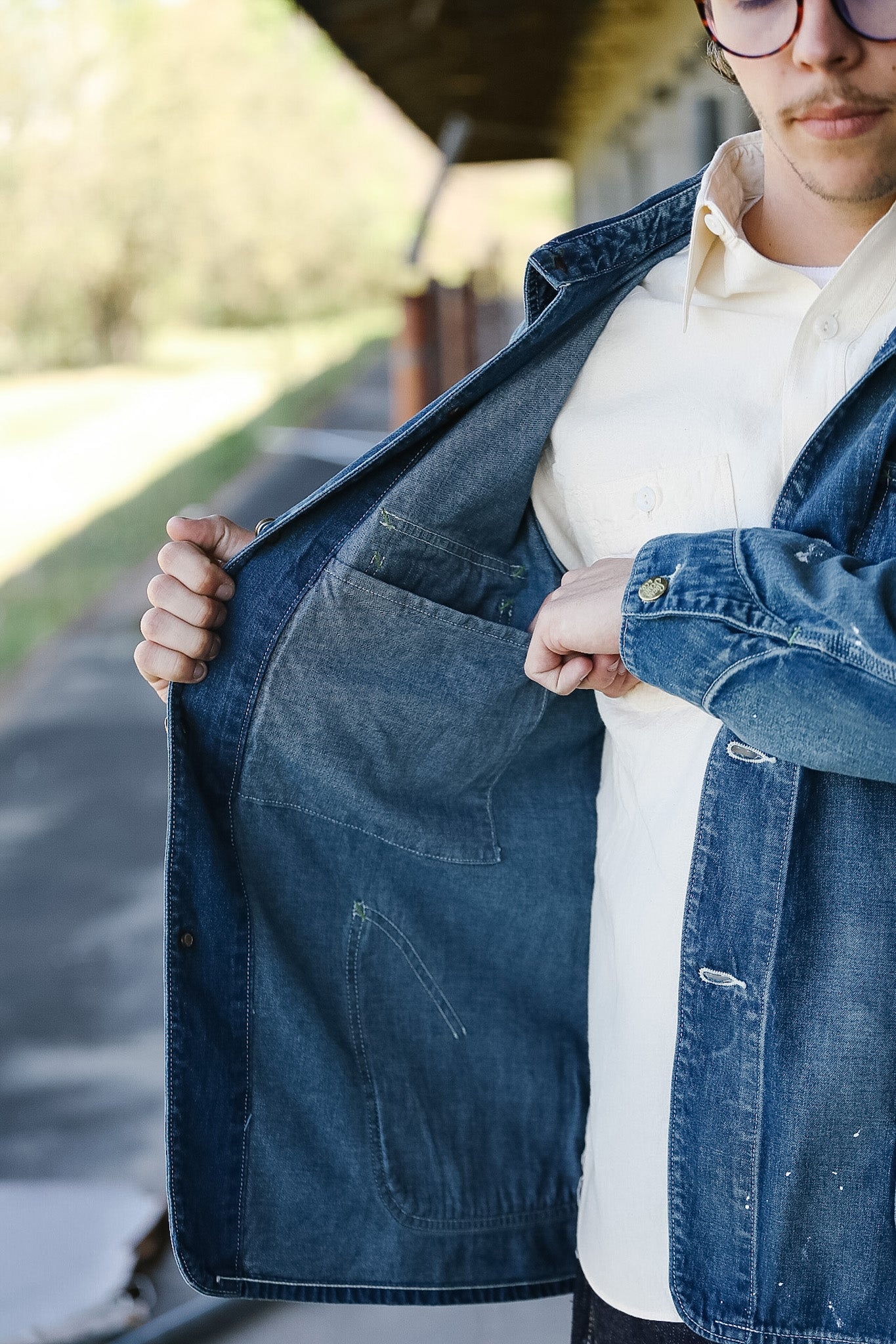 SC15708 Sugar Cane 11oz. Denim Work Coat- Aged Indigo – Iron Shop
