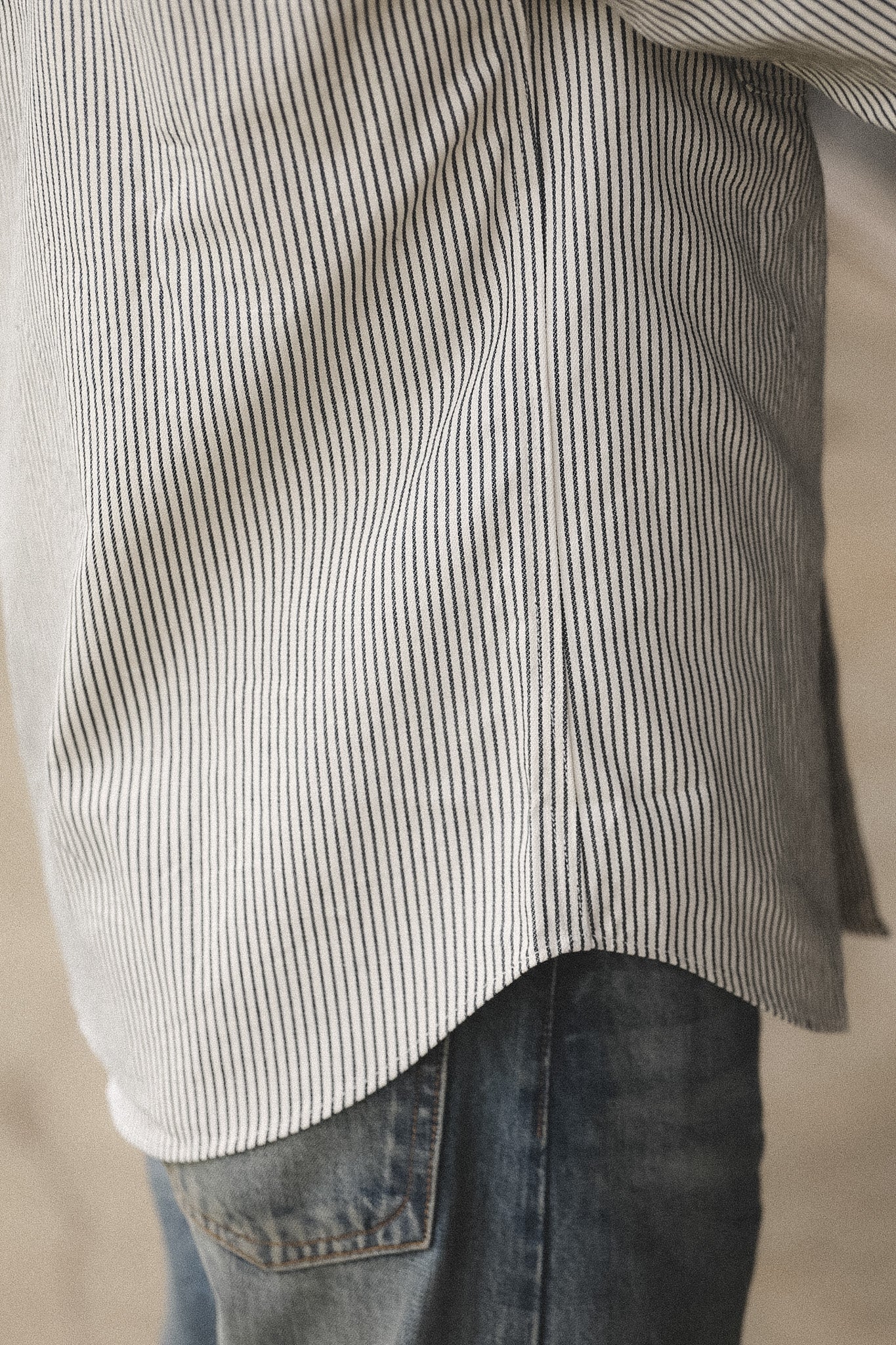 SC27853 Sugar Cane Long Sleeve Work Shirt- Hickory Stripe – Iron