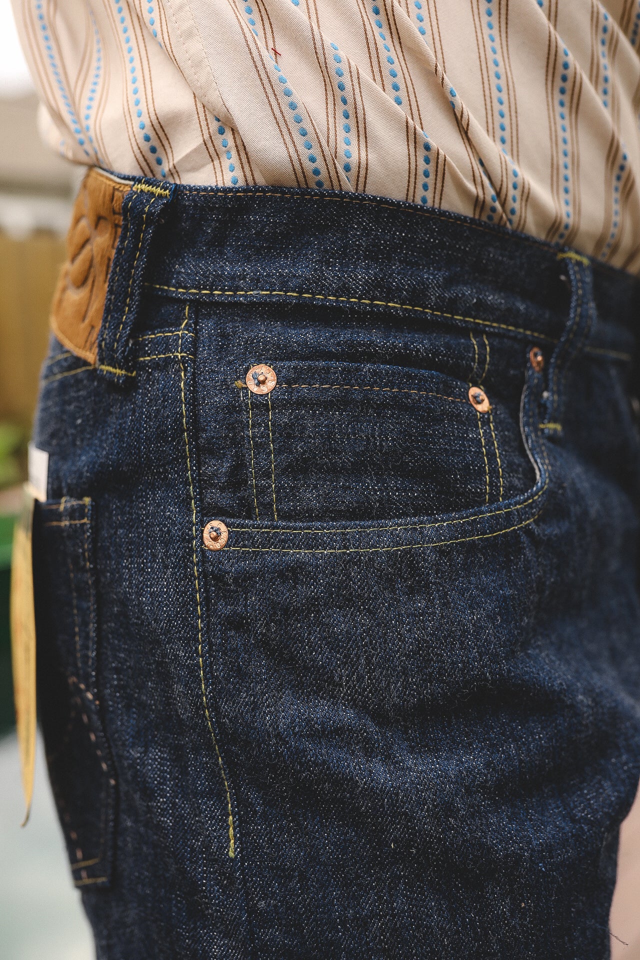 SC40401A Sugar Cane Okinawa 14oz Hawaii Jeans-Indigo – Iron Shop  display picture 1