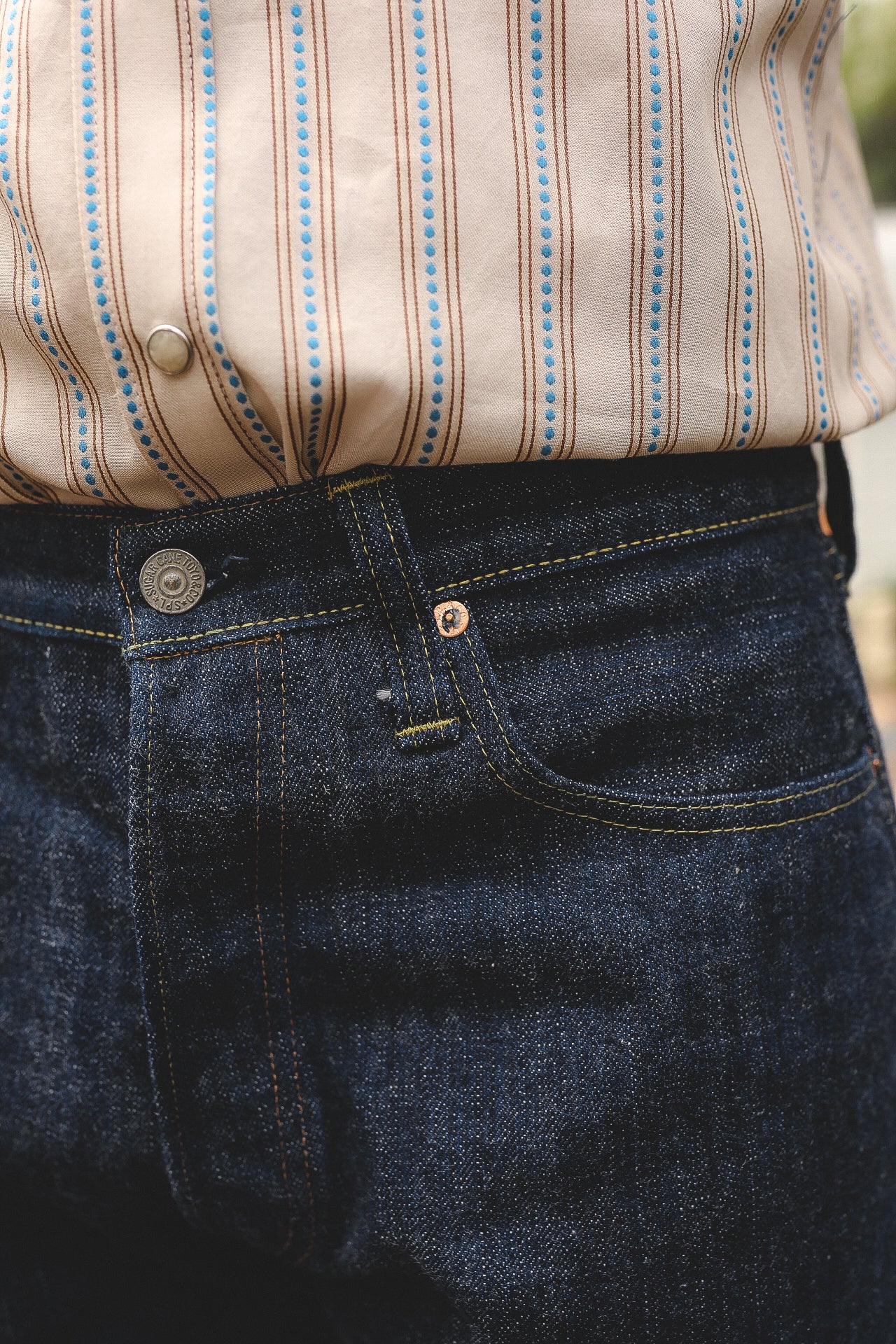 SC40401A Sugar Cane Okinawa 14oz Hawaii Jeans-Indigo – Iron Shop