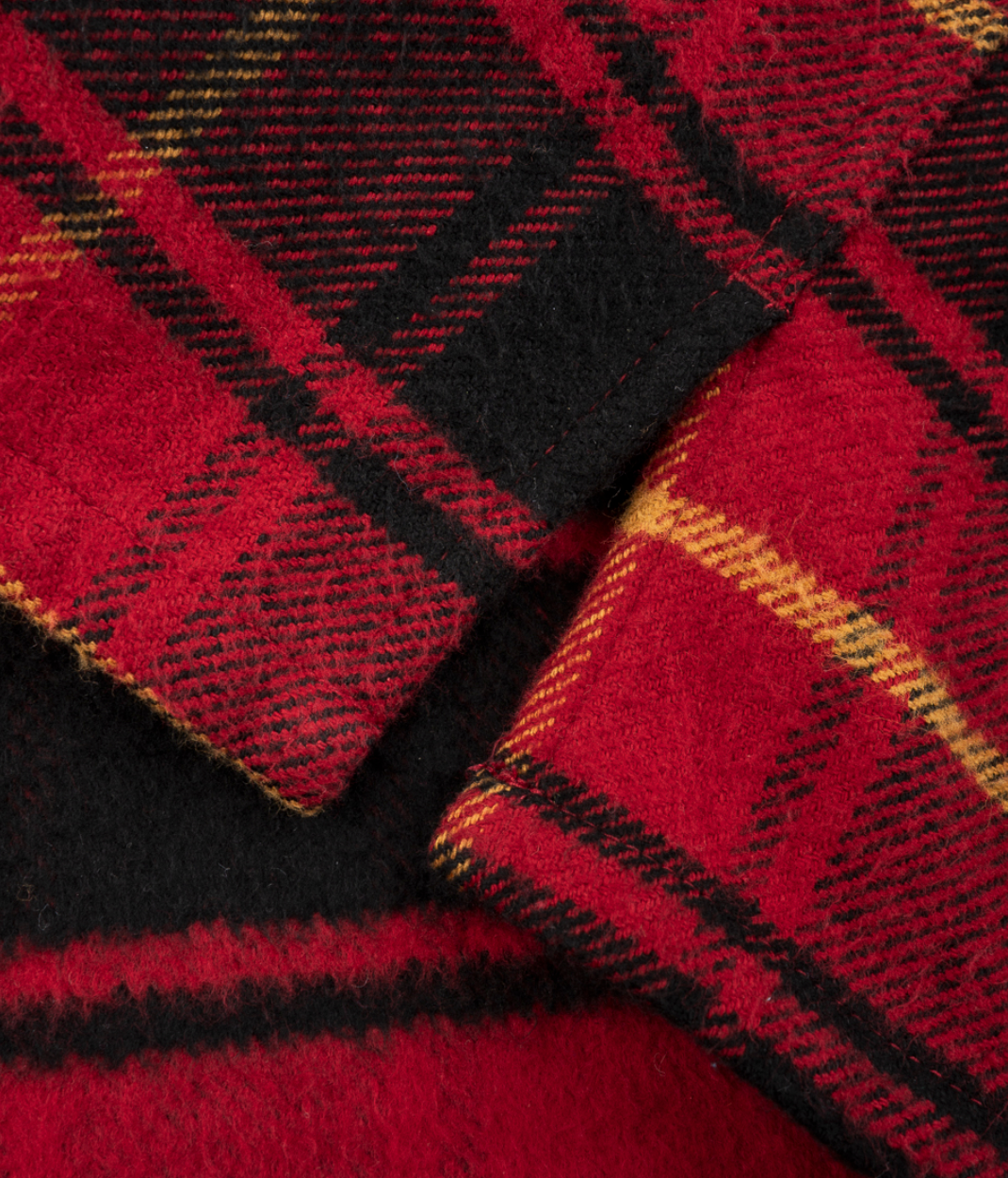 Heavy Flannel Rider’s Overshirt - Red IHSH-433-RED