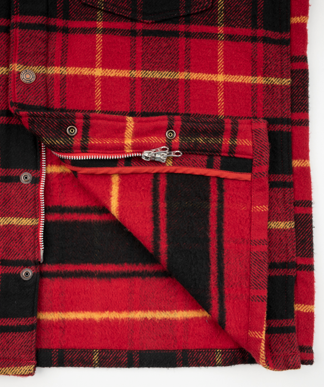 Heavy Flannel Rider’s Overshirt - Red IHSH-433-RED