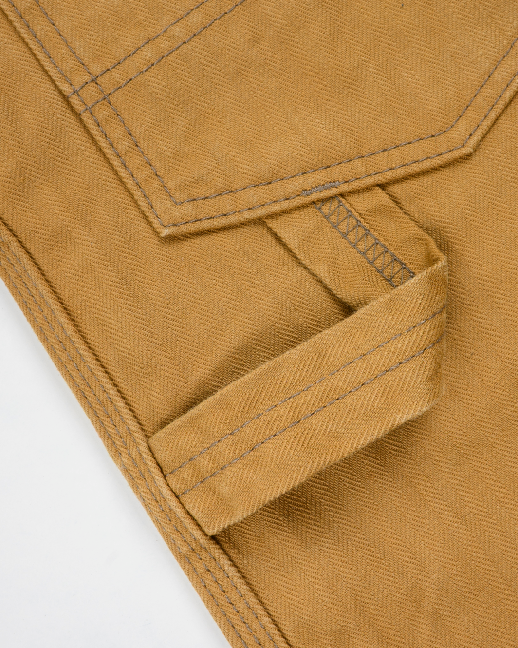 IH-831-BRN Iron Heart 10oz Herringbone Painter’s Pants - Brown