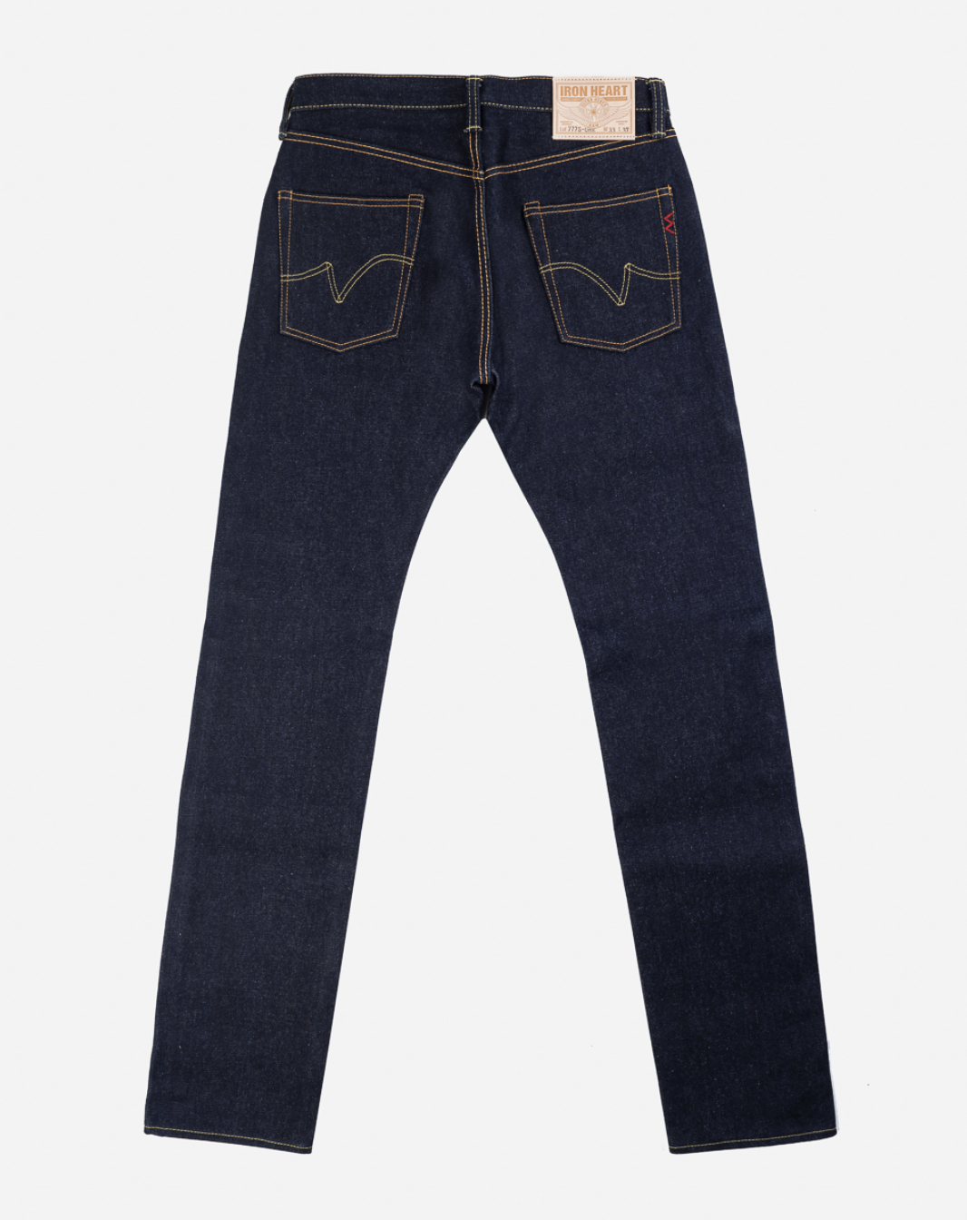 IH-777S-UHR Iron heart 21/23oz Ultra Heavy Raw Selvedge Denim Slim Tapered Cut Jeans - Indigo