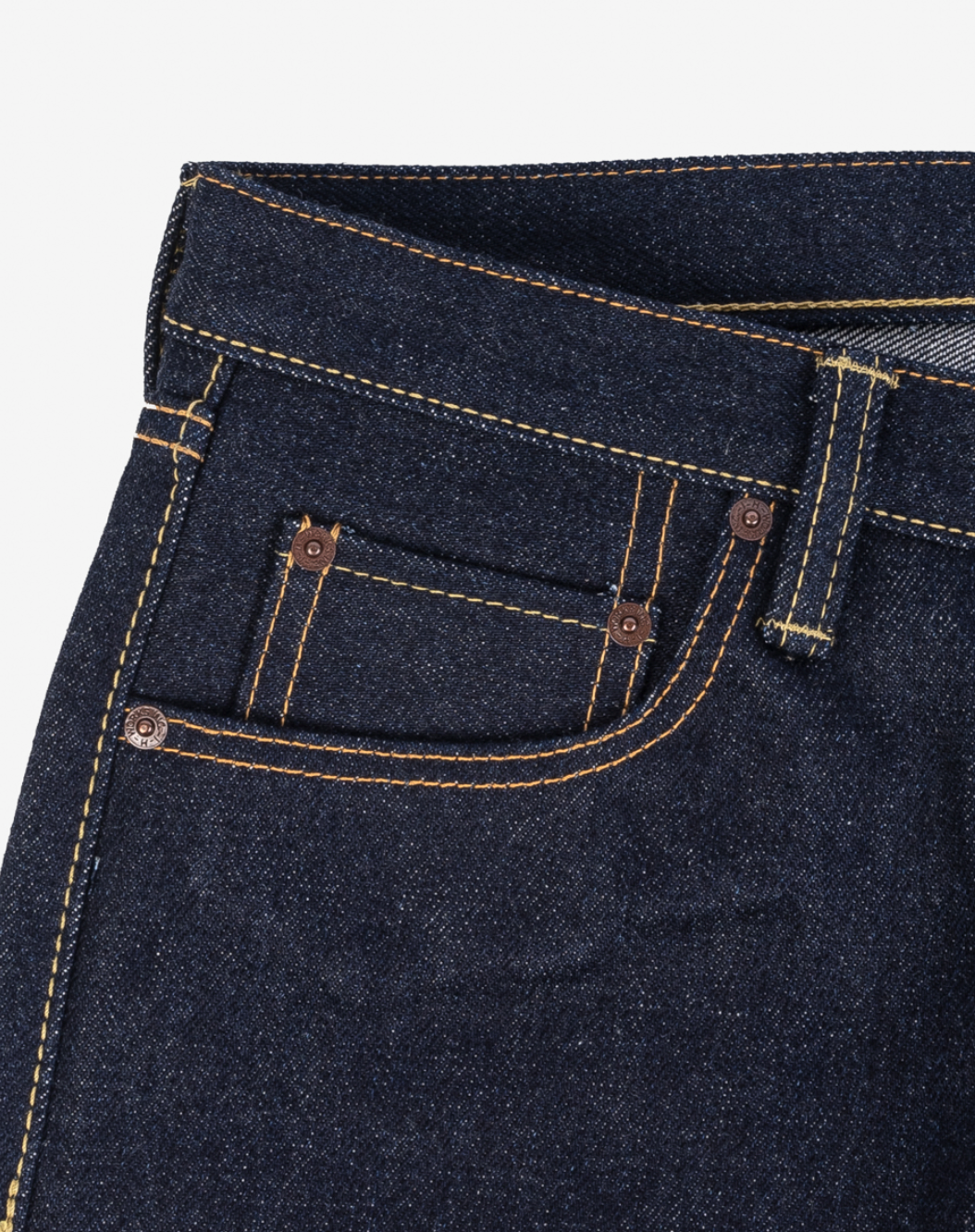 IH-777S-UHR Iron heart 21/23oz Ultra Heavy Raw Selvedge Denim Slim Tapered Cut Jeans - Indigo