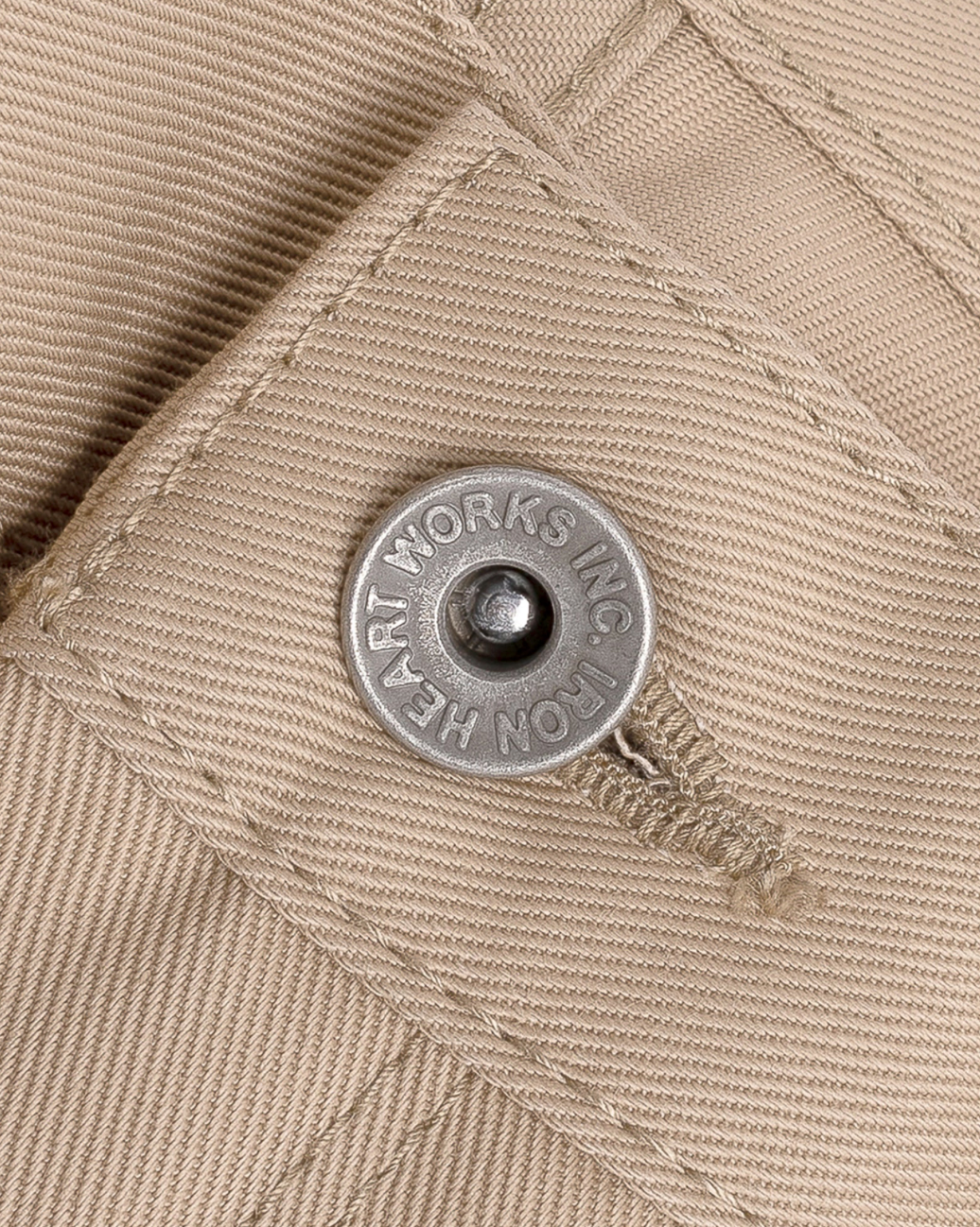 IH-717-KHA Iron Heart 9oz Mercerized Selvedge Cotton Straight Cut Chinos - Khaki
