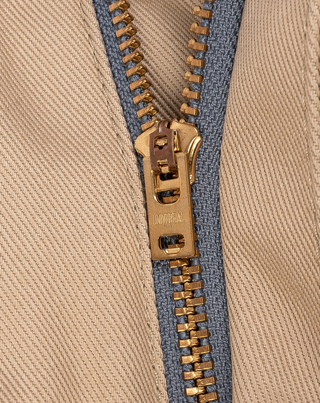 IH-717-KHA Iron Heart 9oz Mercerized Selvedge Cotton Straight Cut Chinos - Khaki