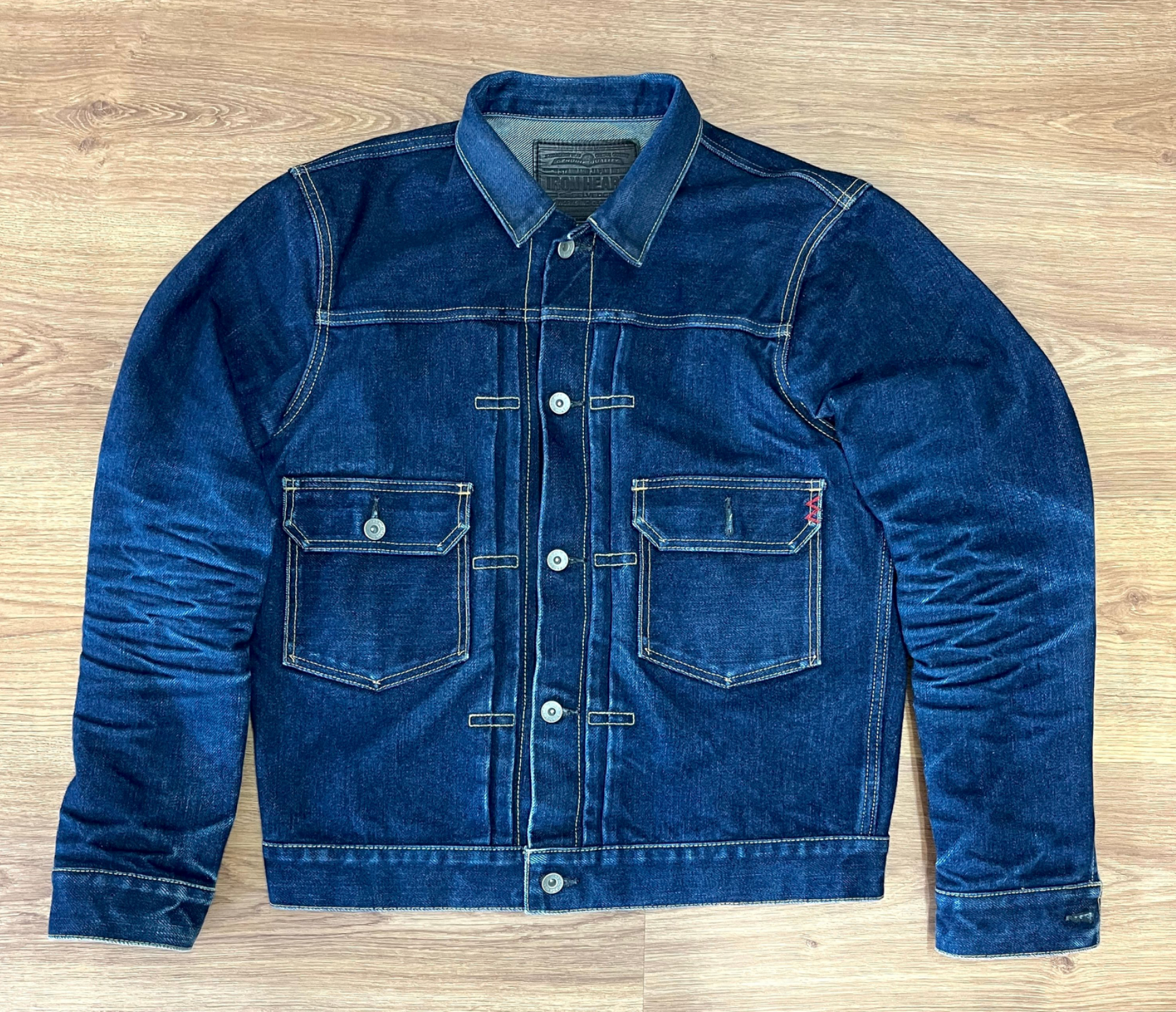 IHJ-139-IND Iron Heart 19oz Selvedge Denim Type II Jacket - Indigo