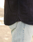 Solid Heavy Flannel Shirt- Indigo (501655)