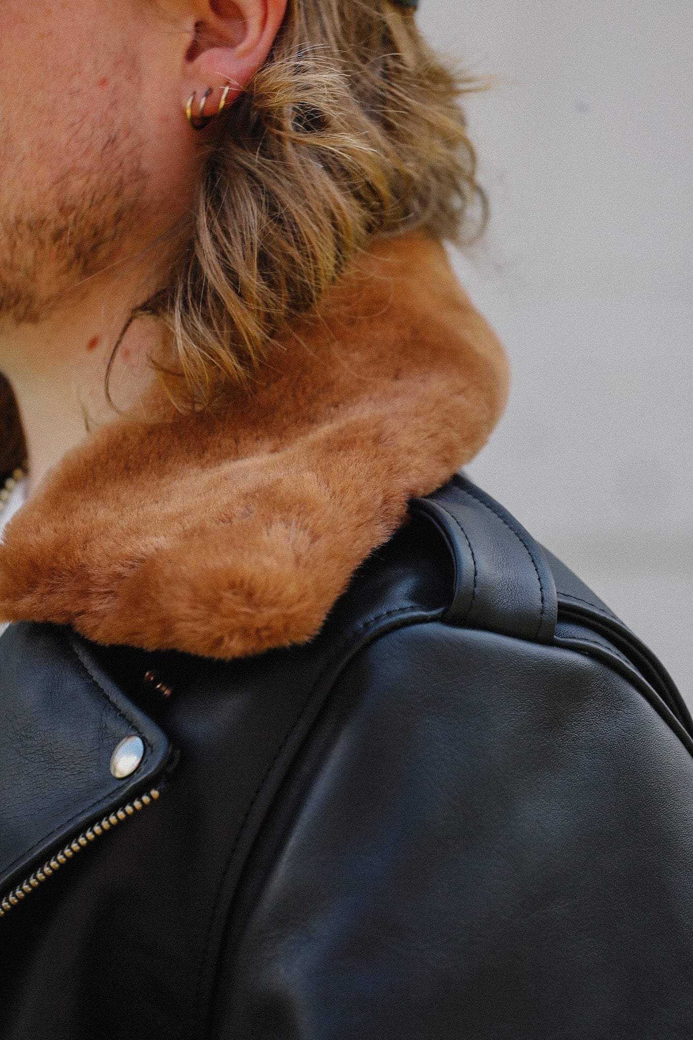 Sumi Dyed Double Riders Jacket- Saddle Dyed Horsehide Black (SHR-58)