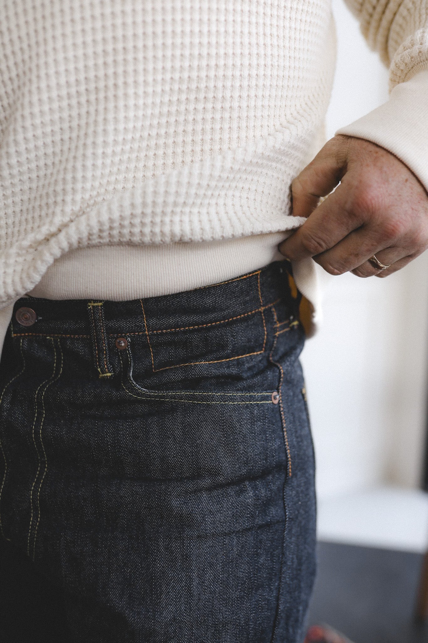 Visvim Social Sculpture 01 Wide Raw- Indigo – Iron Shop Provisions