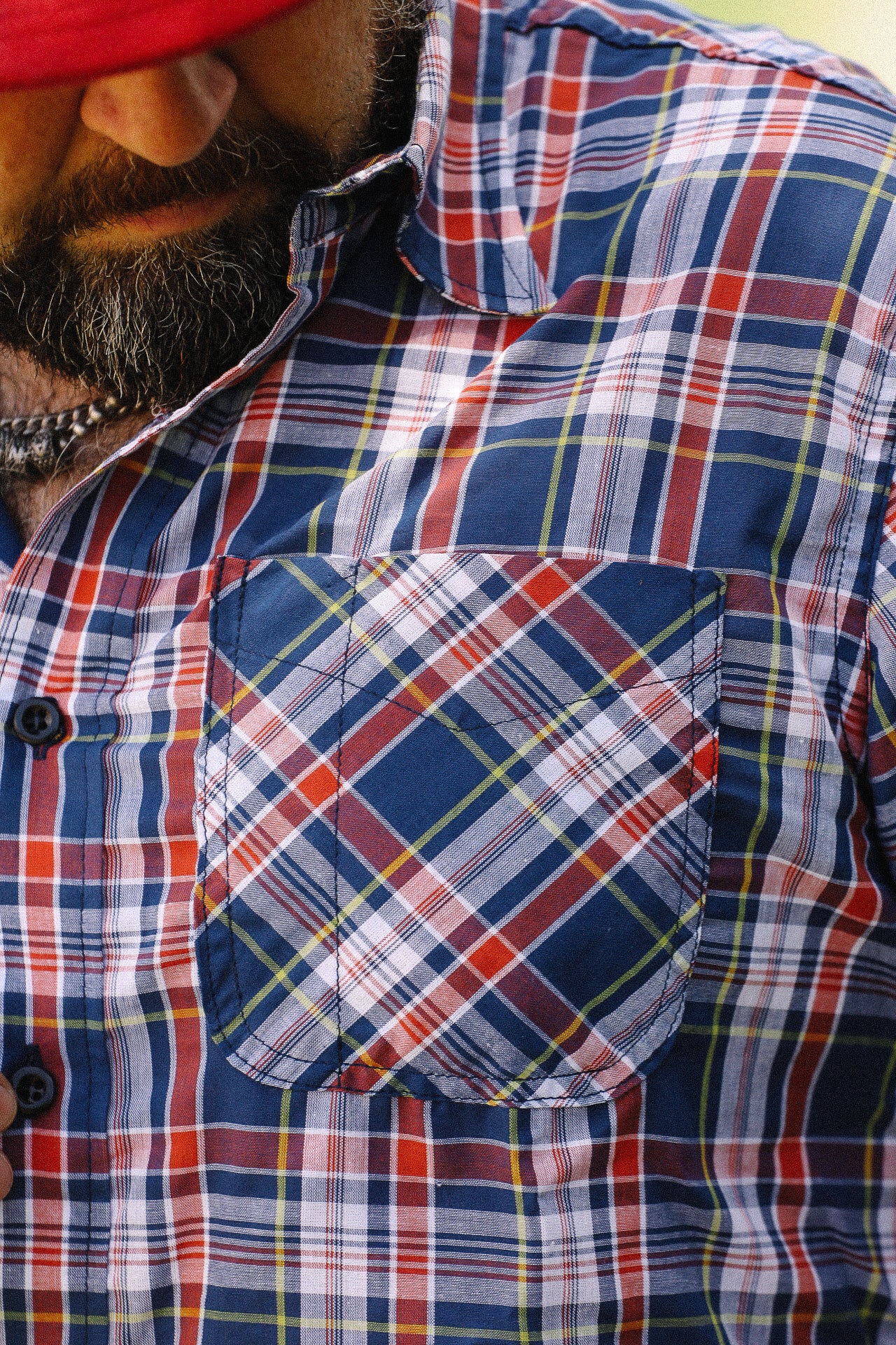 W10 Short Sleeve Madras Shirt- Navy – Iron Shop Provisions