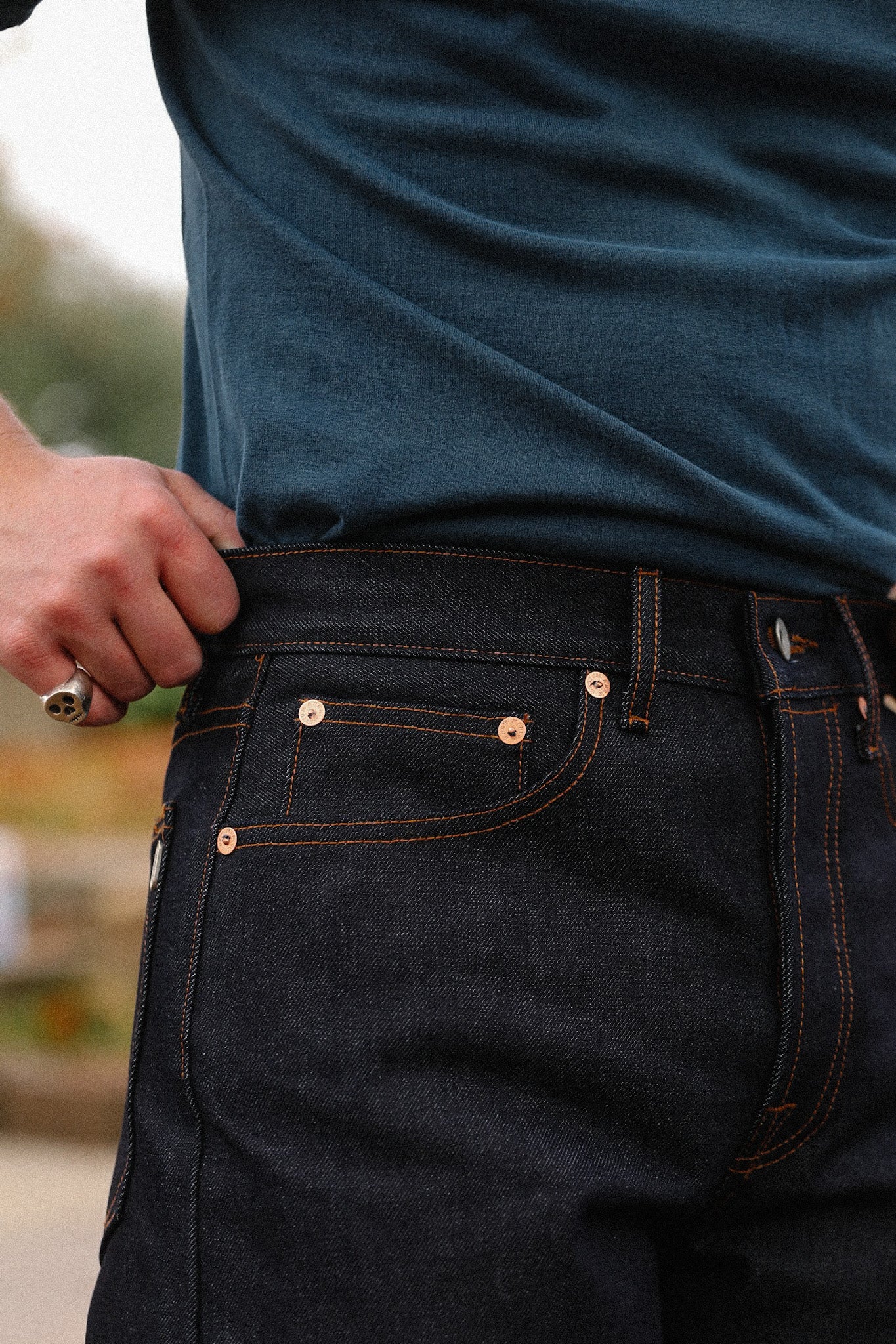 WS-16K ANM Wide Straight Jeans- 16.5oz "Kaisen Denim" Indigo