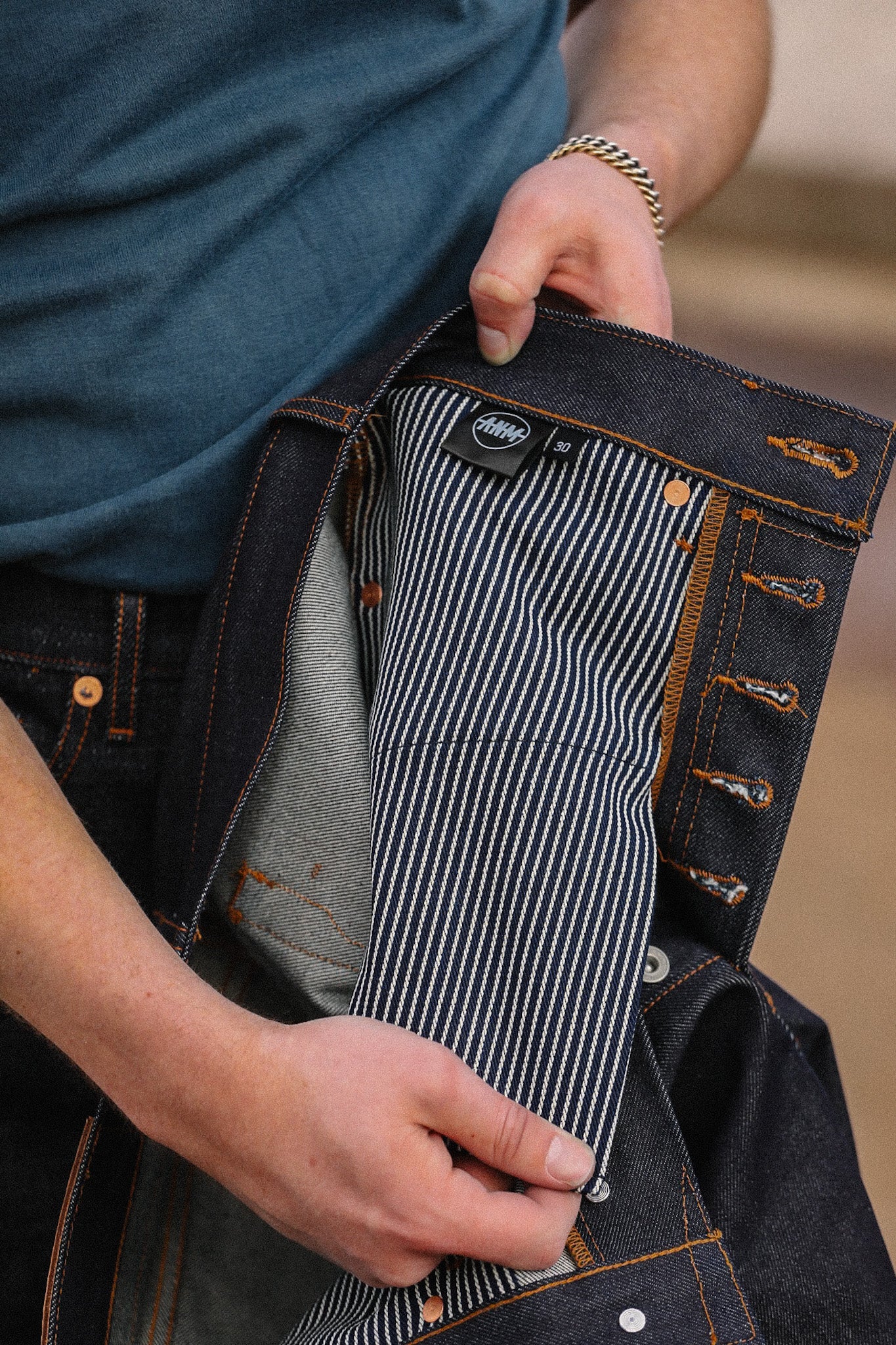 WS-16K ANM Wide Straight Jeans- 16.5oz "Kaisen Denim" Indigo