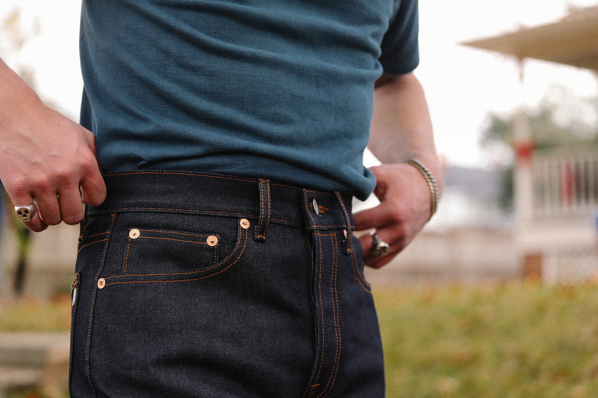 杏 デニム WS-16K ANM Wide Straight Jeans- 16.5oz 
